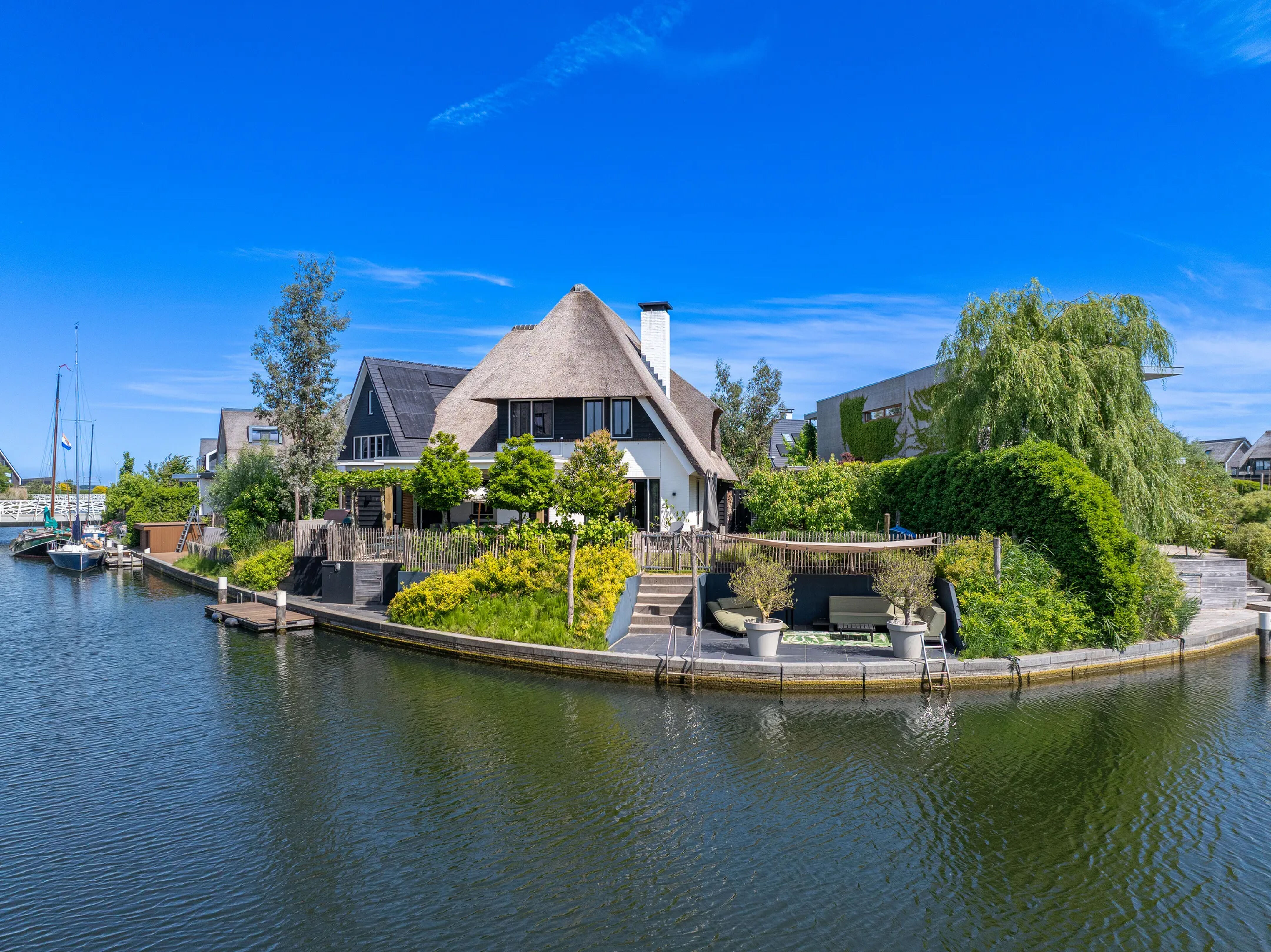 De watervilla in Blaricum