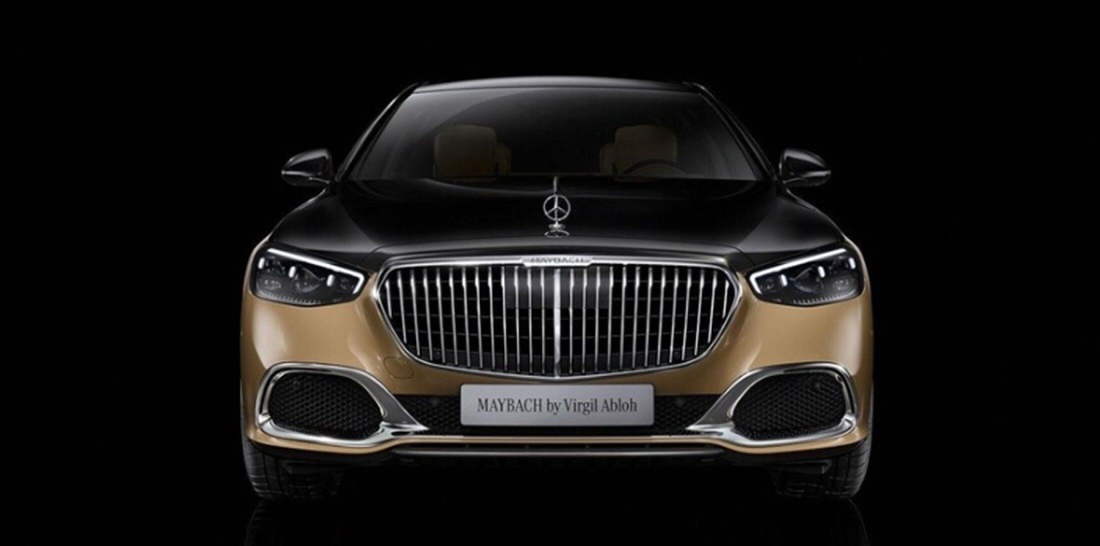 De voorkant van de Maybach van Erling Haaland