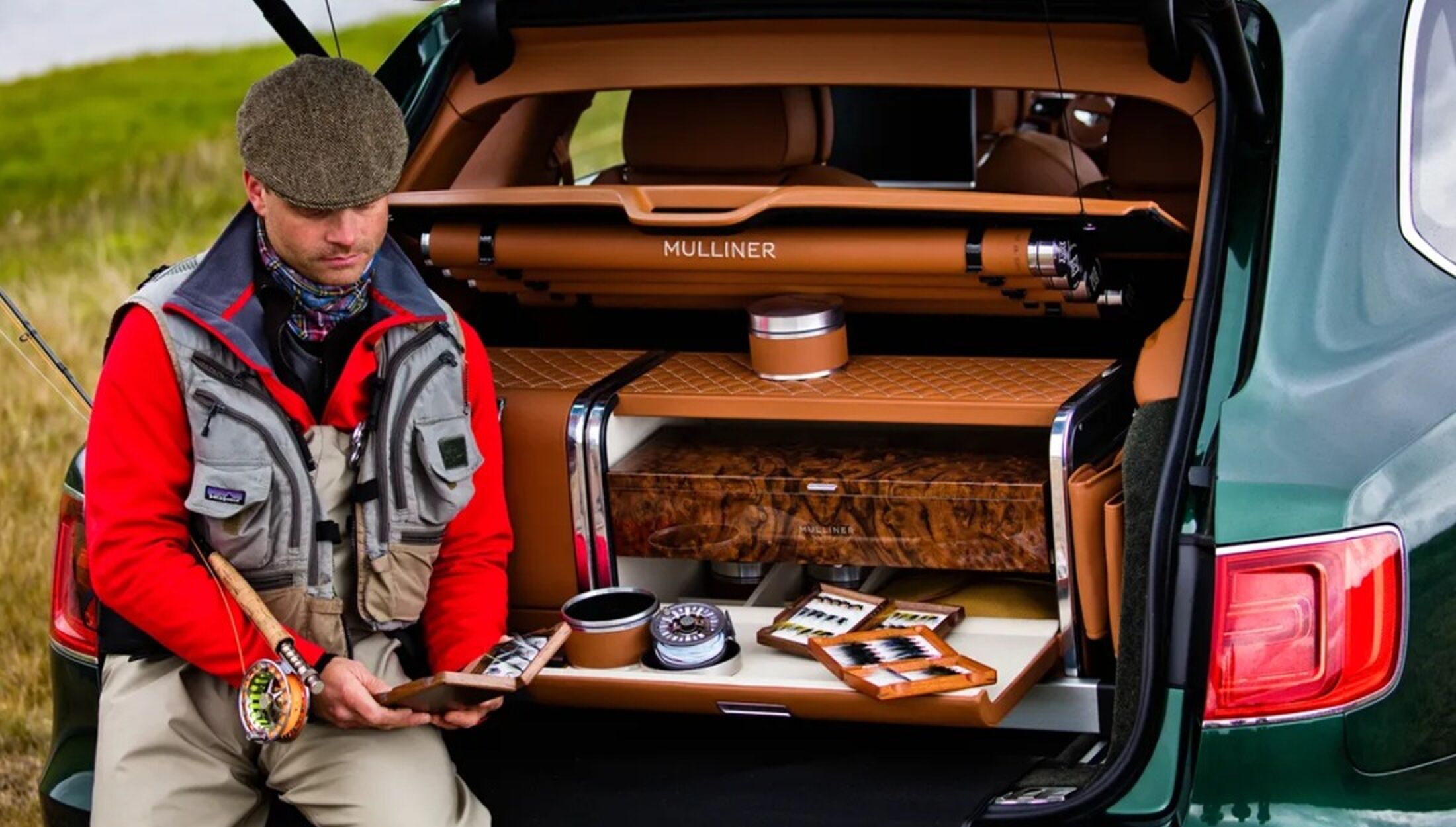 De achterbak van de speciale Bentley Bentayga