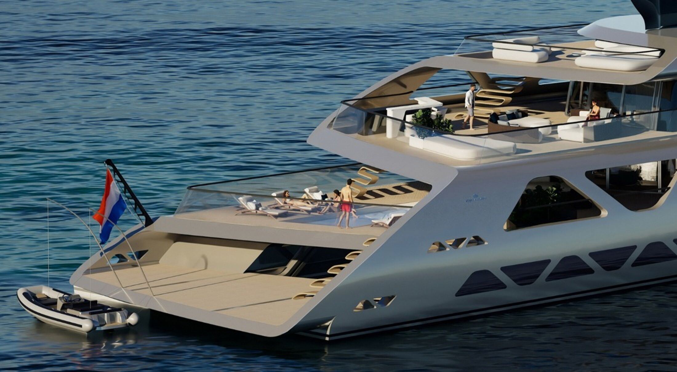 Het nieuwe catamaranconcept van Royal Huisman
