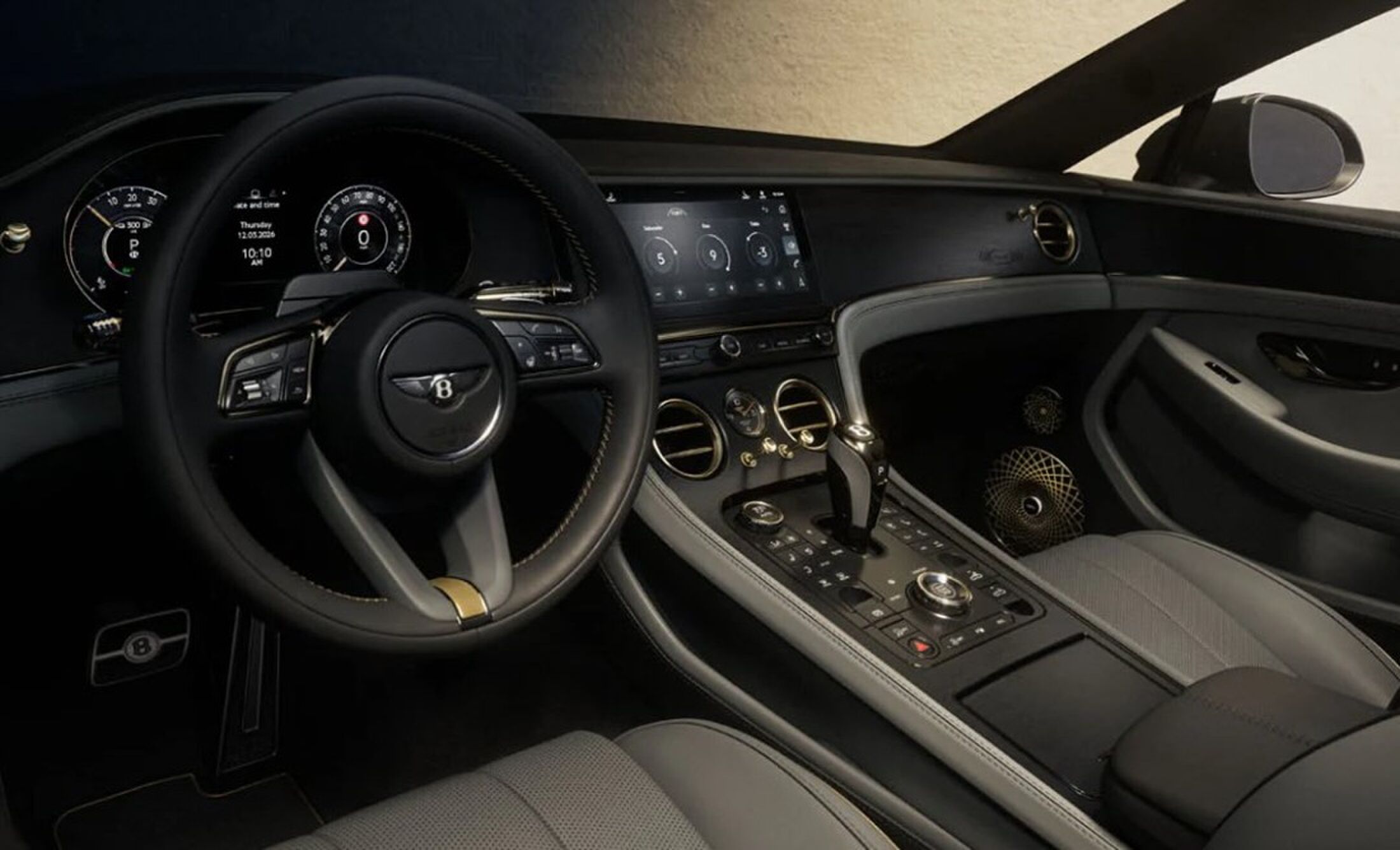 Het nieuwe audiosysteem in een Bentley