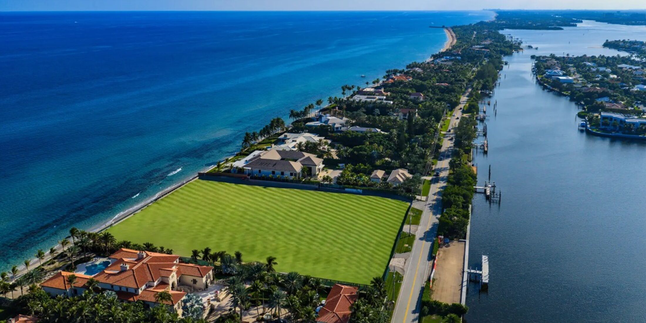 Het riante stuk grond in Florida
