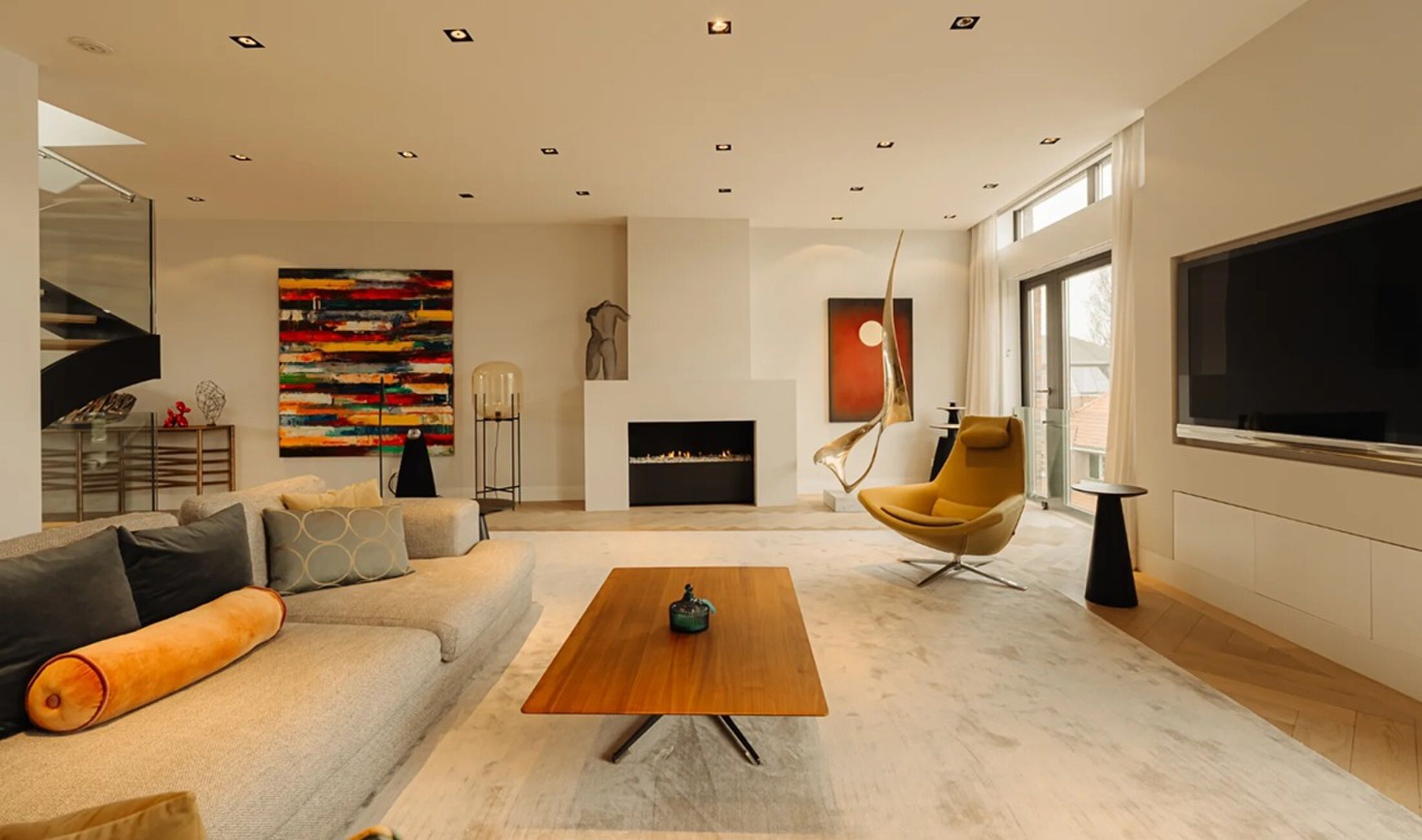 De living van de woning in Amsterdam-Zuid