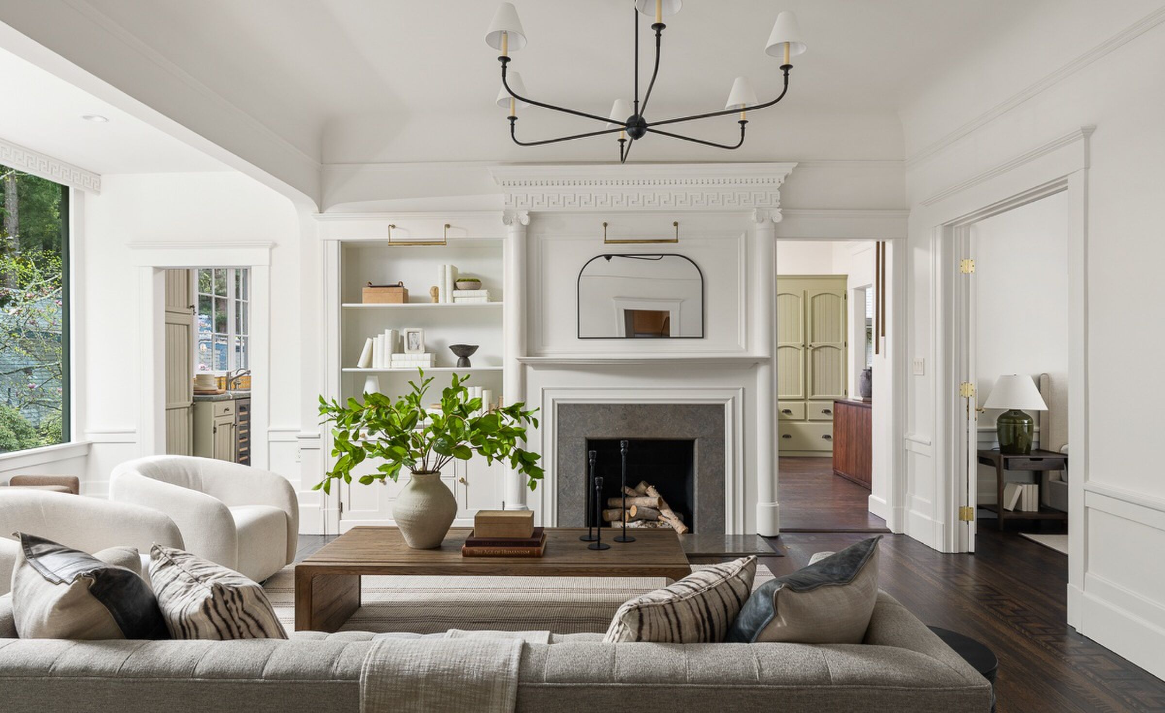 De living van de villa van Francis Ford Coppola