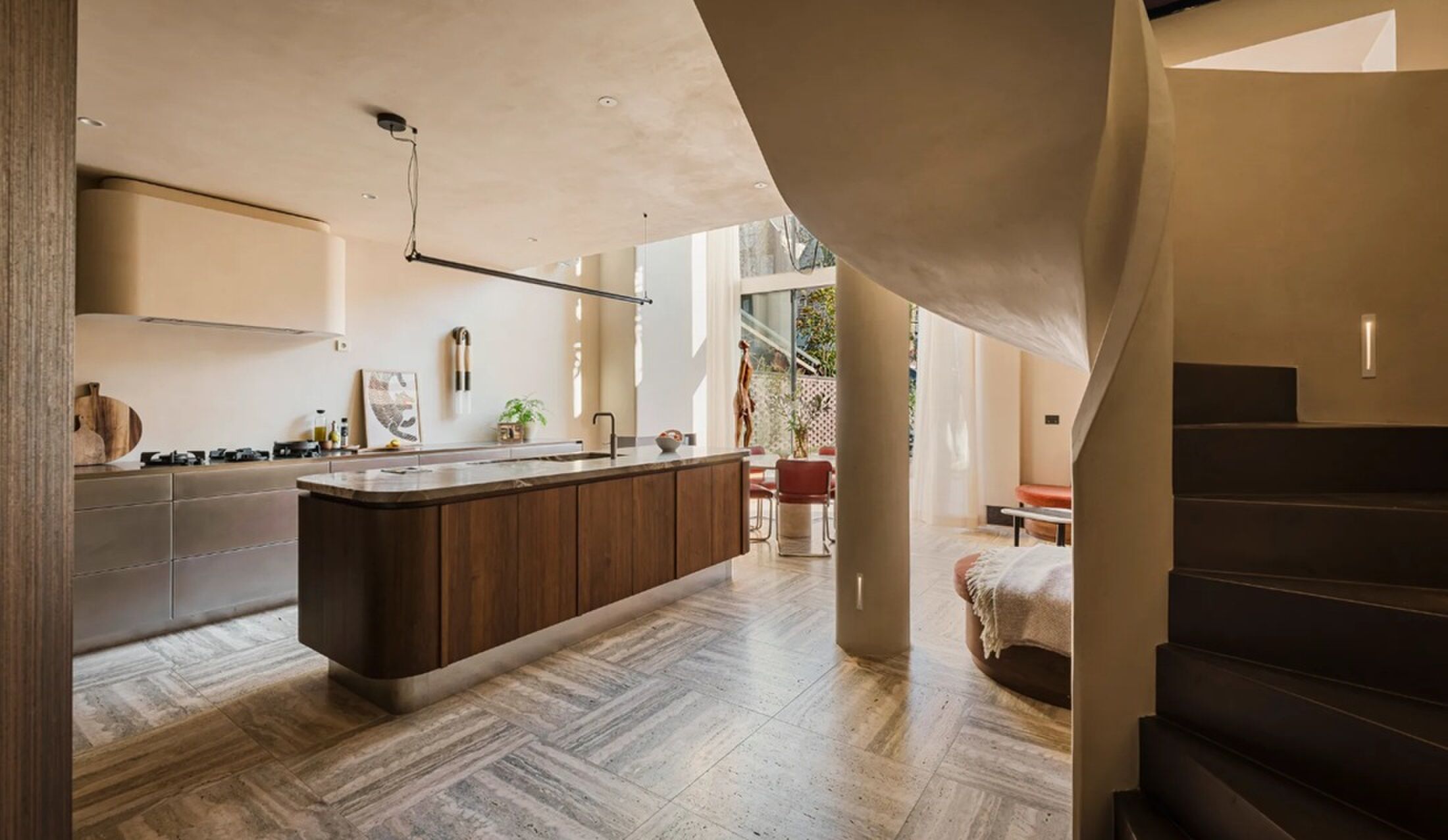 De keuken van de woning in Amsterdam-Zuid