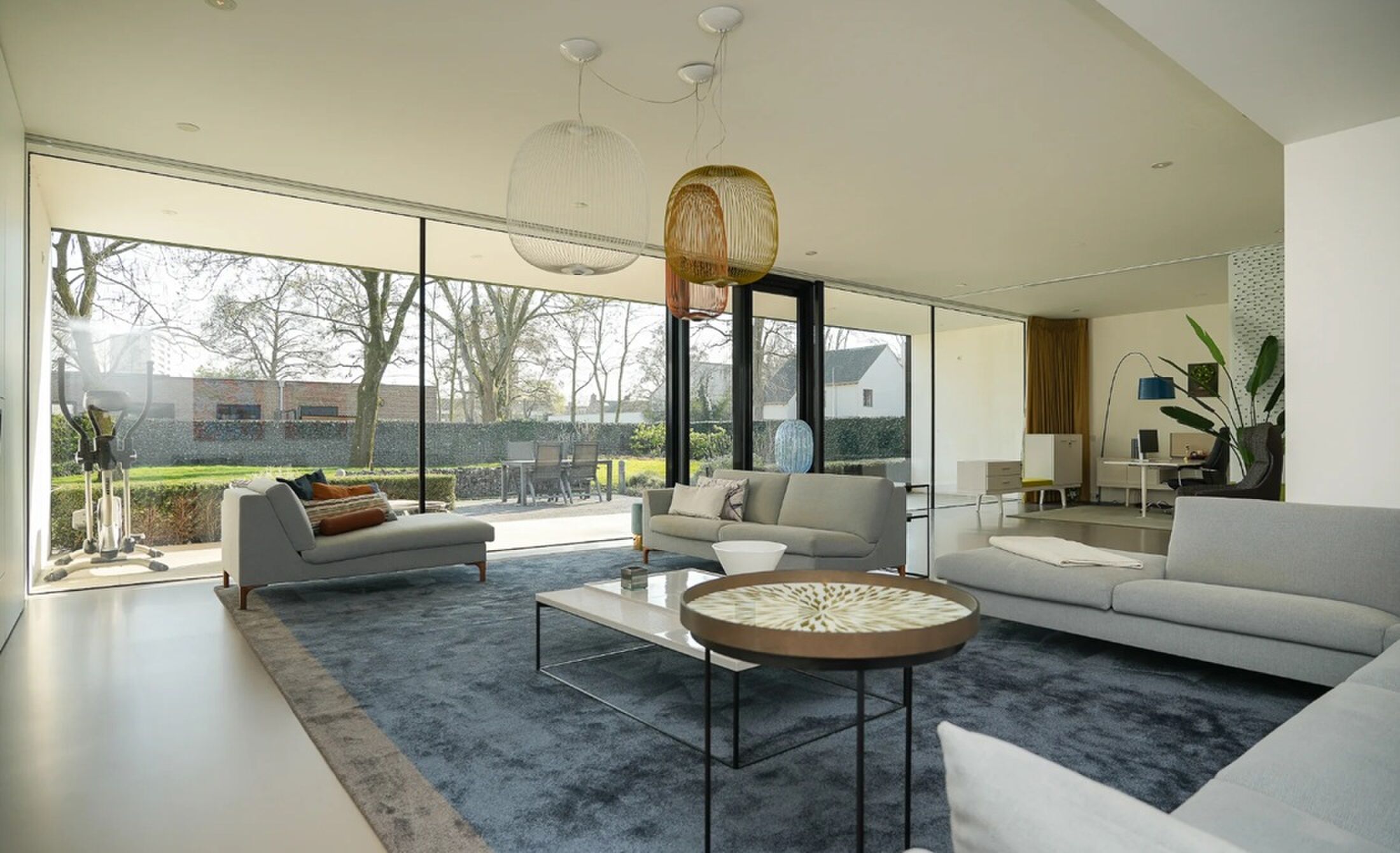 De living van de sciencefictionvilla