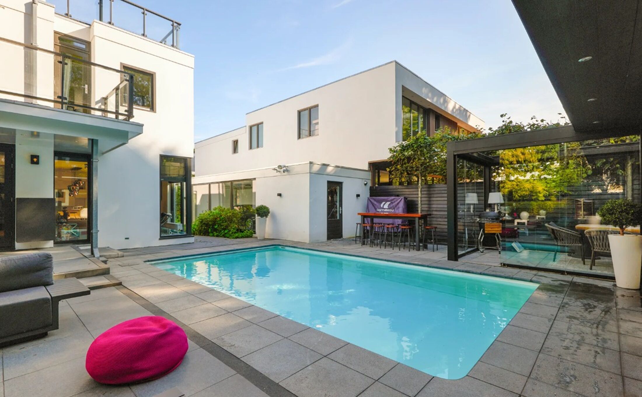 De tuin van de Amsterdamse villa