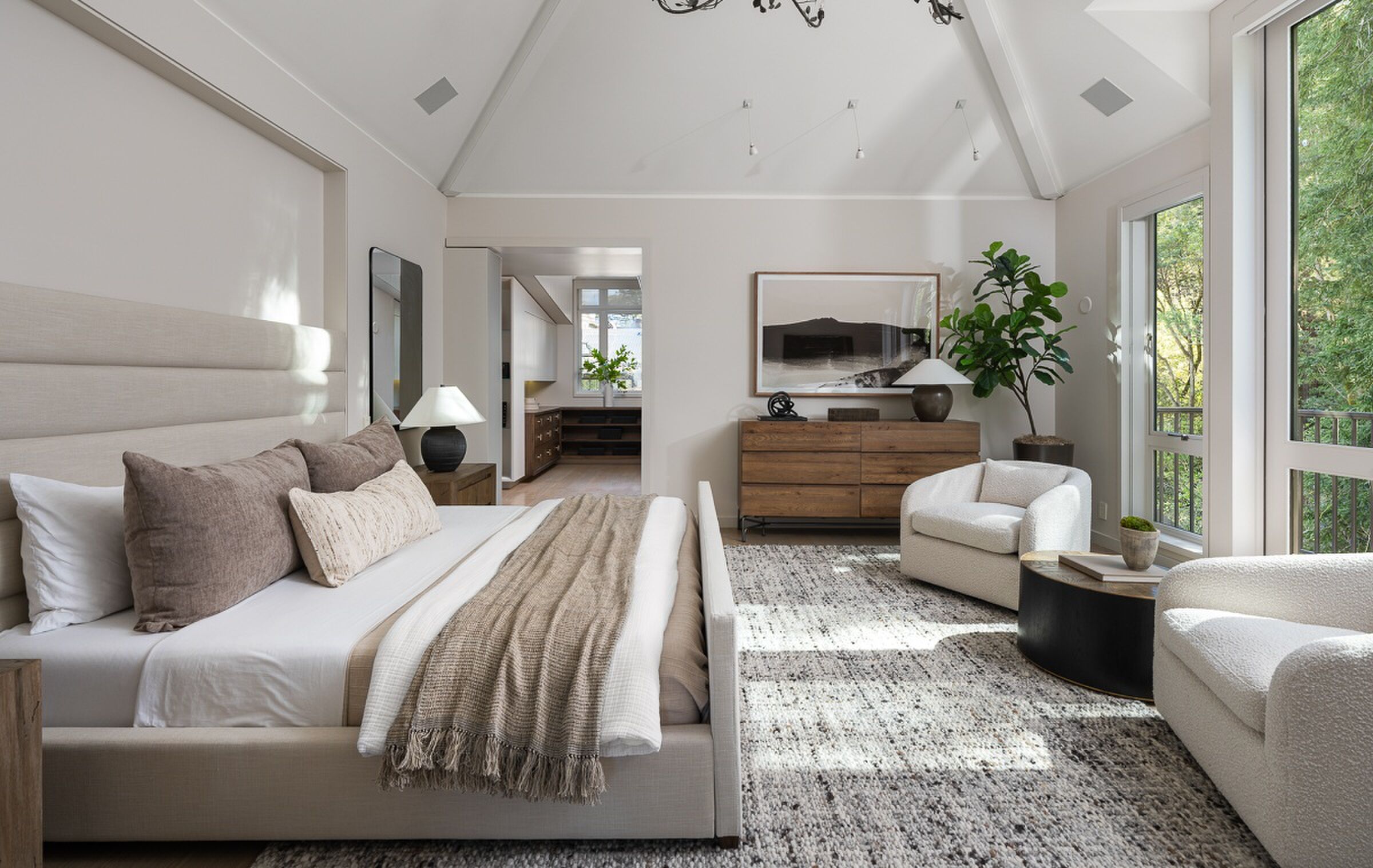 De mastersuite met eigen balkon