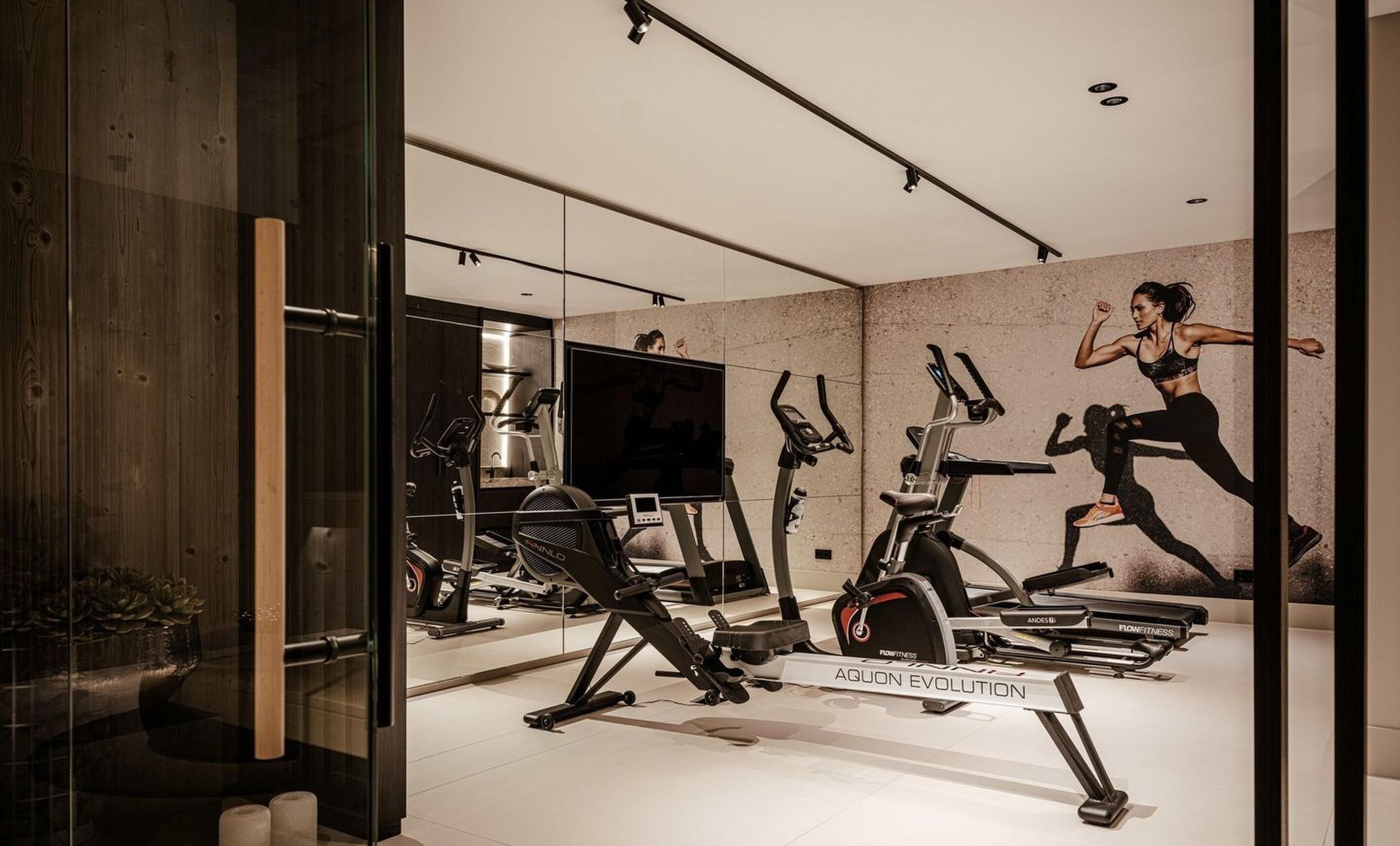 De sportschool in de villa