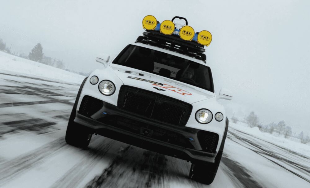 De Bentley Bentayga off-road