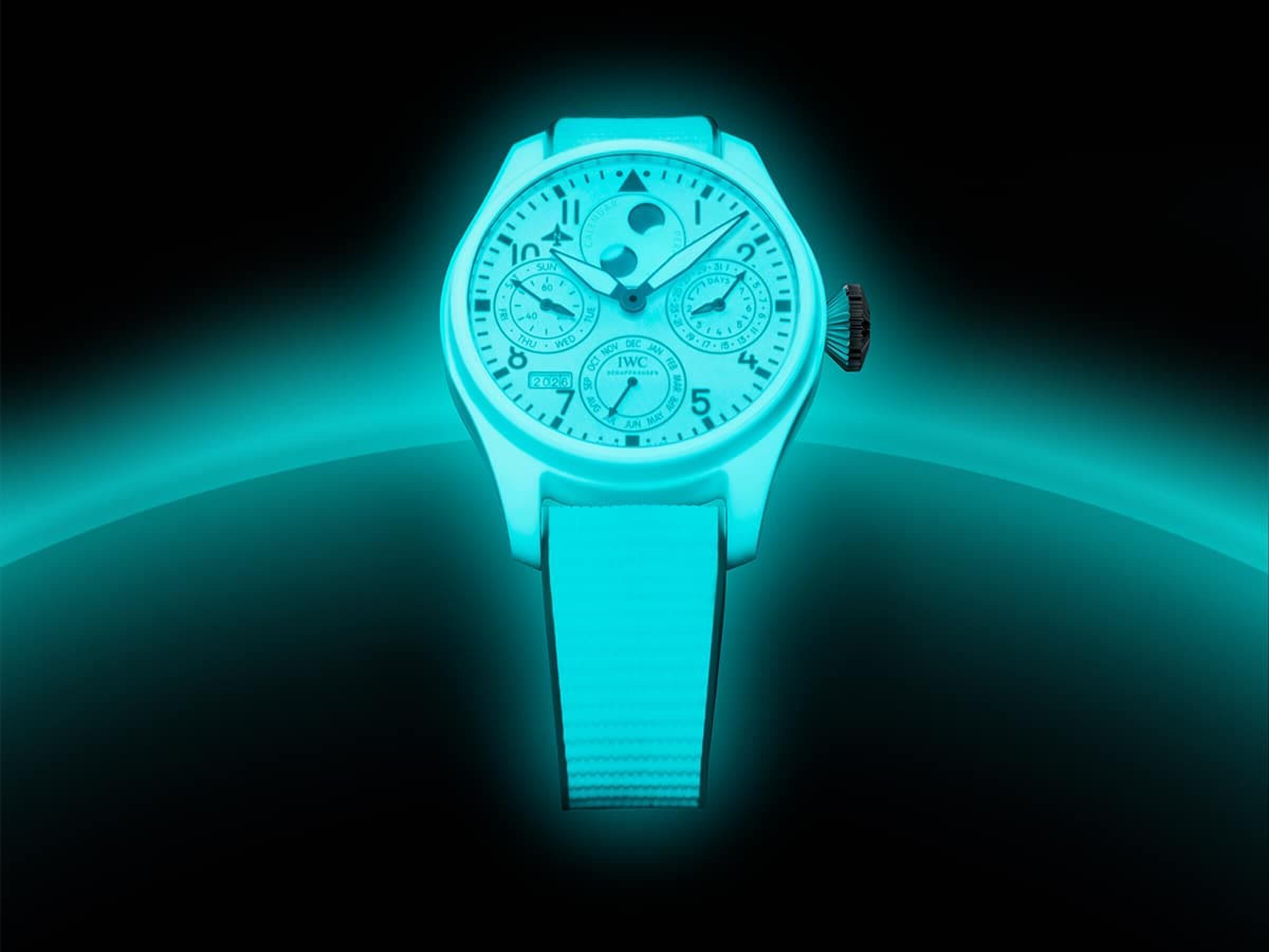 Het IWC-horloge in het donker