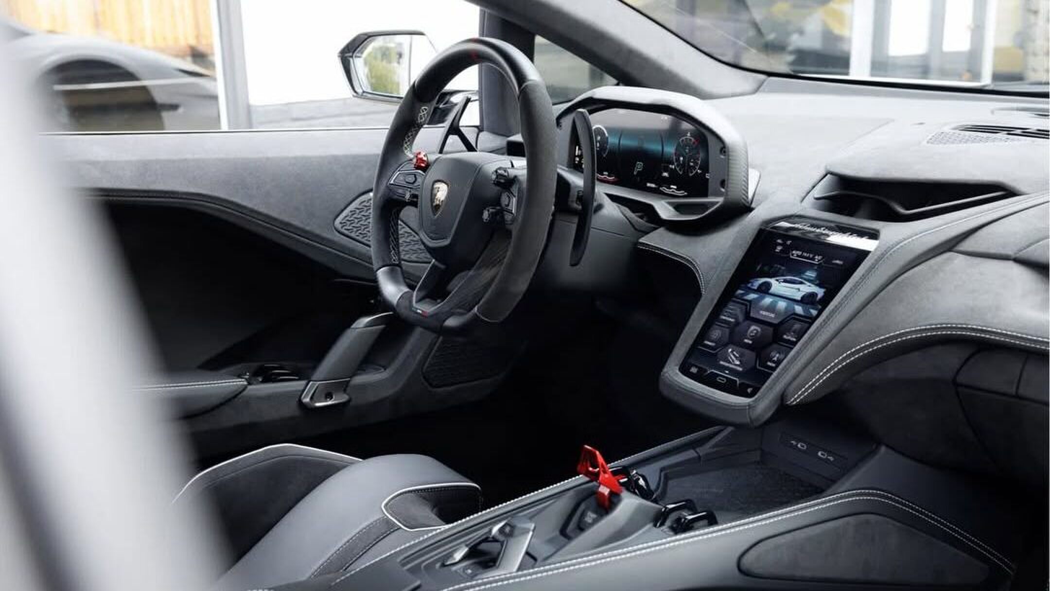 Het interieur van de Lamborghini Temerario 