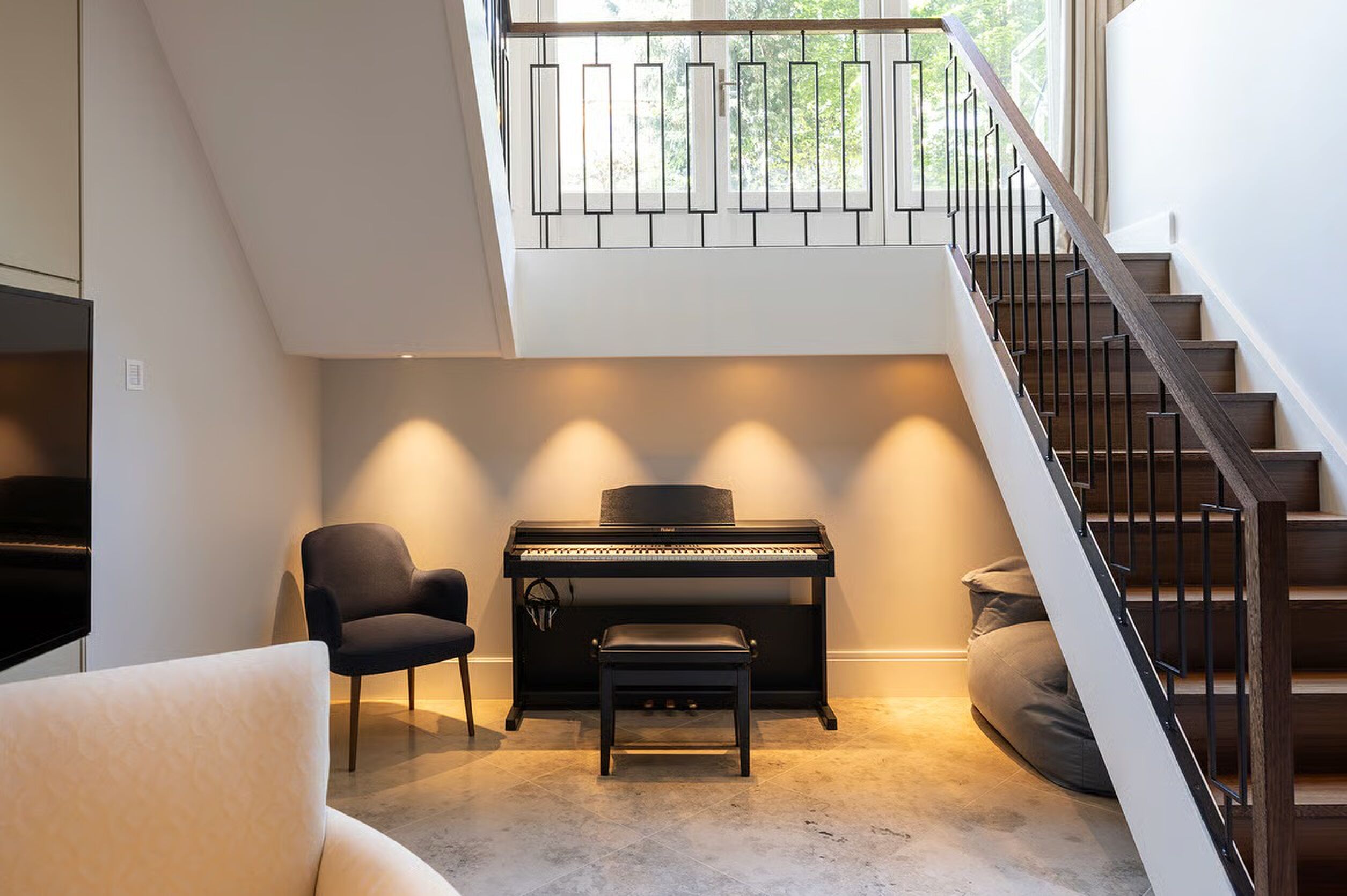 Eén van de hoekjes in het herenhuis in Amsterdam