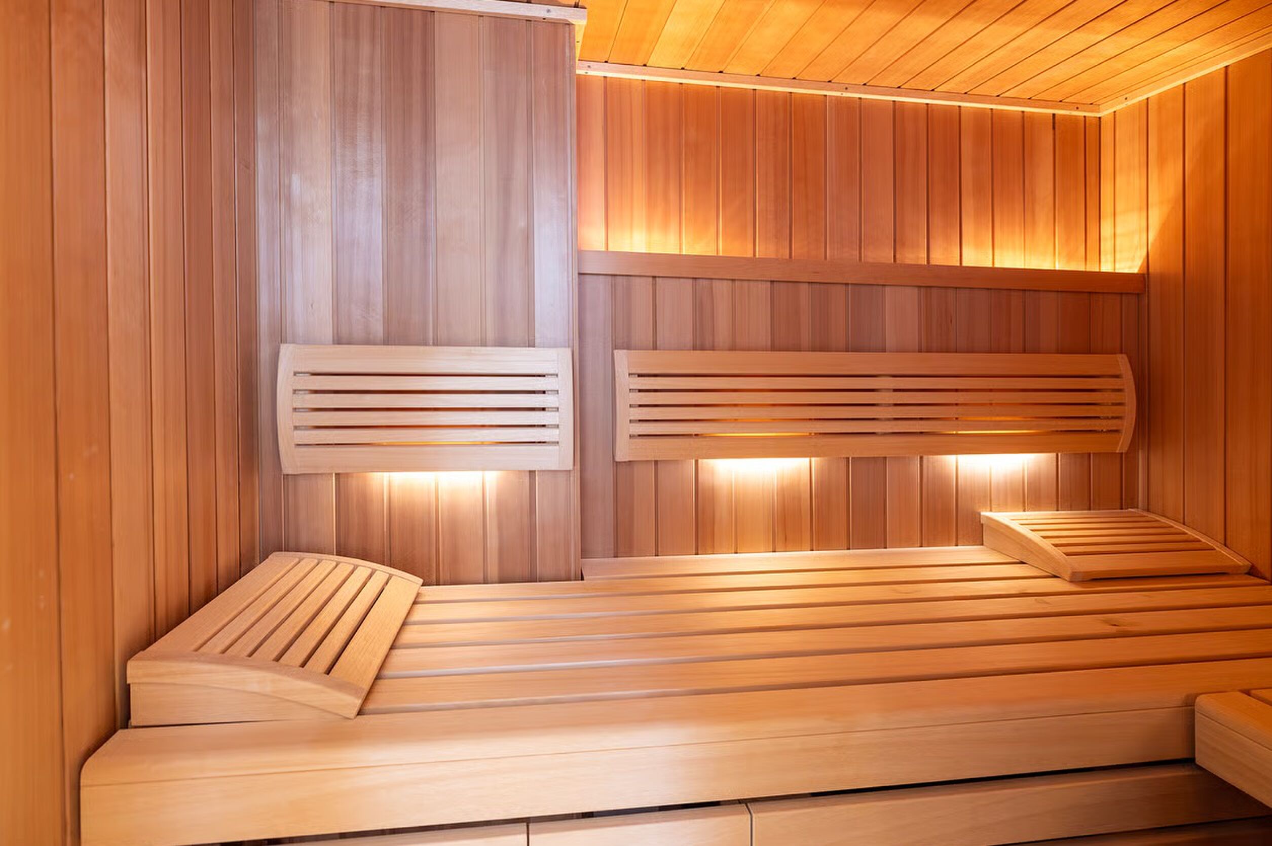 De sauna van het herenhuis in Amsterdam