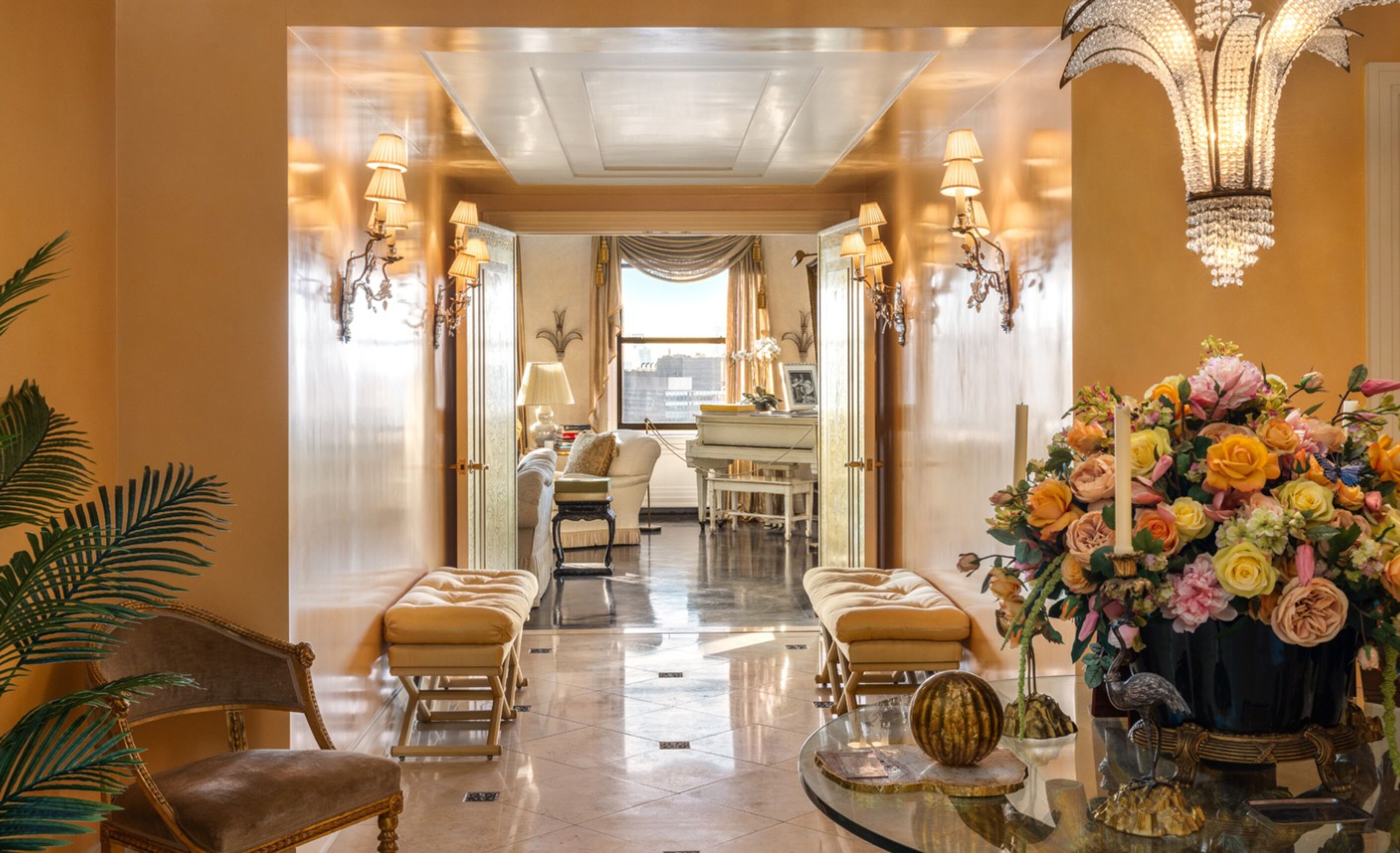 De entree van het penthouse van Mariah Carey in New York