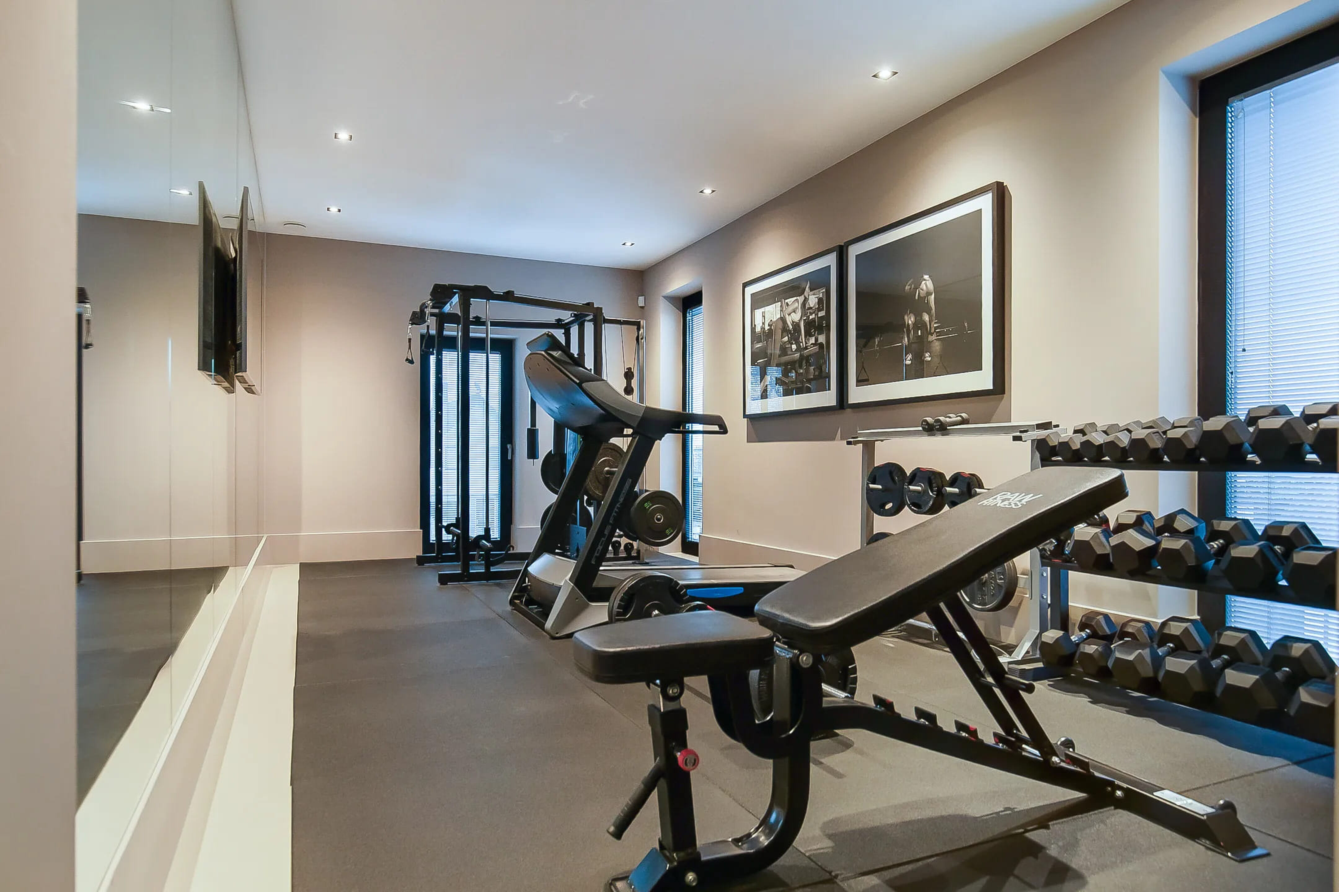 De sportschool van de villa in Aalsmeer