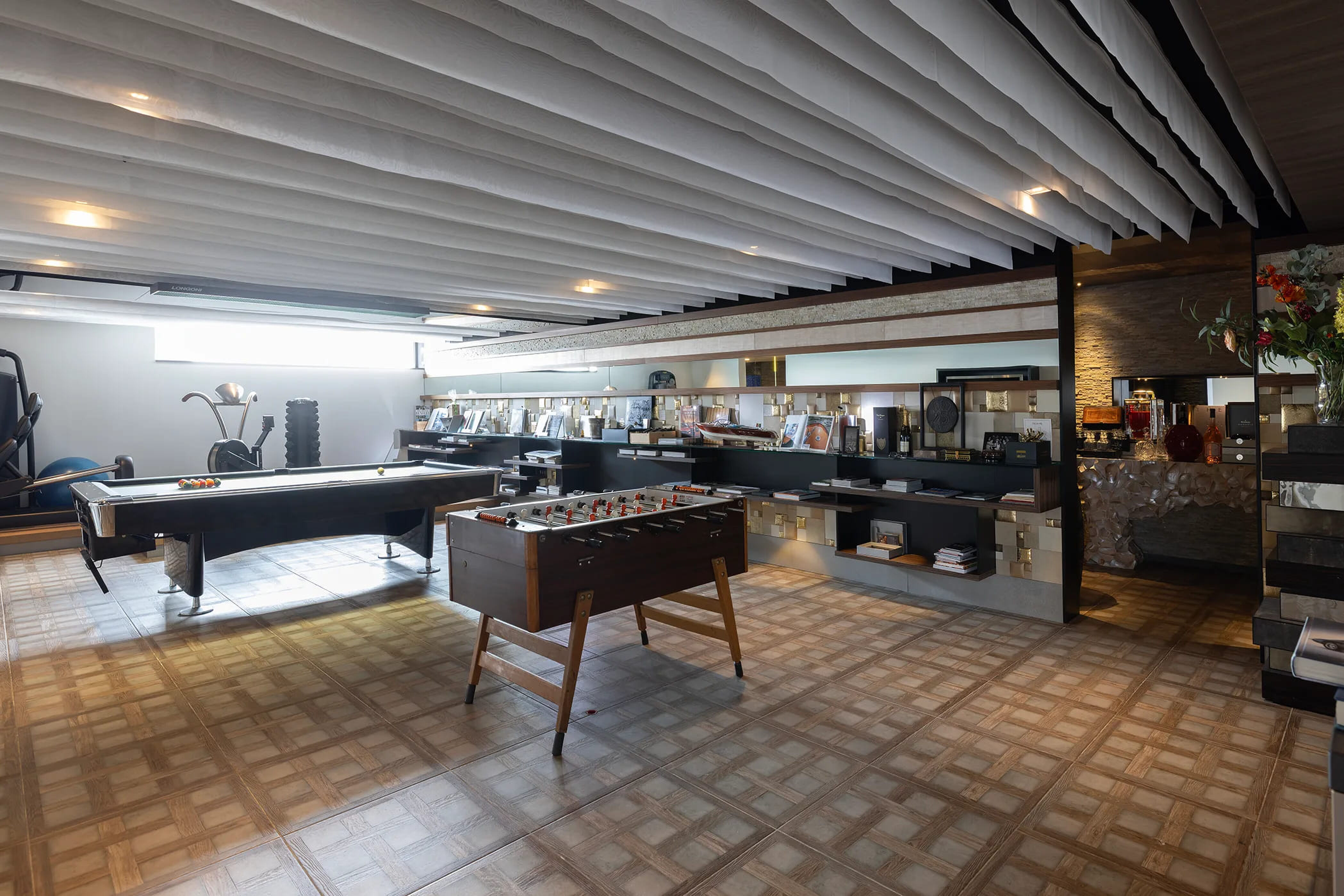 Entertainment kamer bij de villa in Vuren