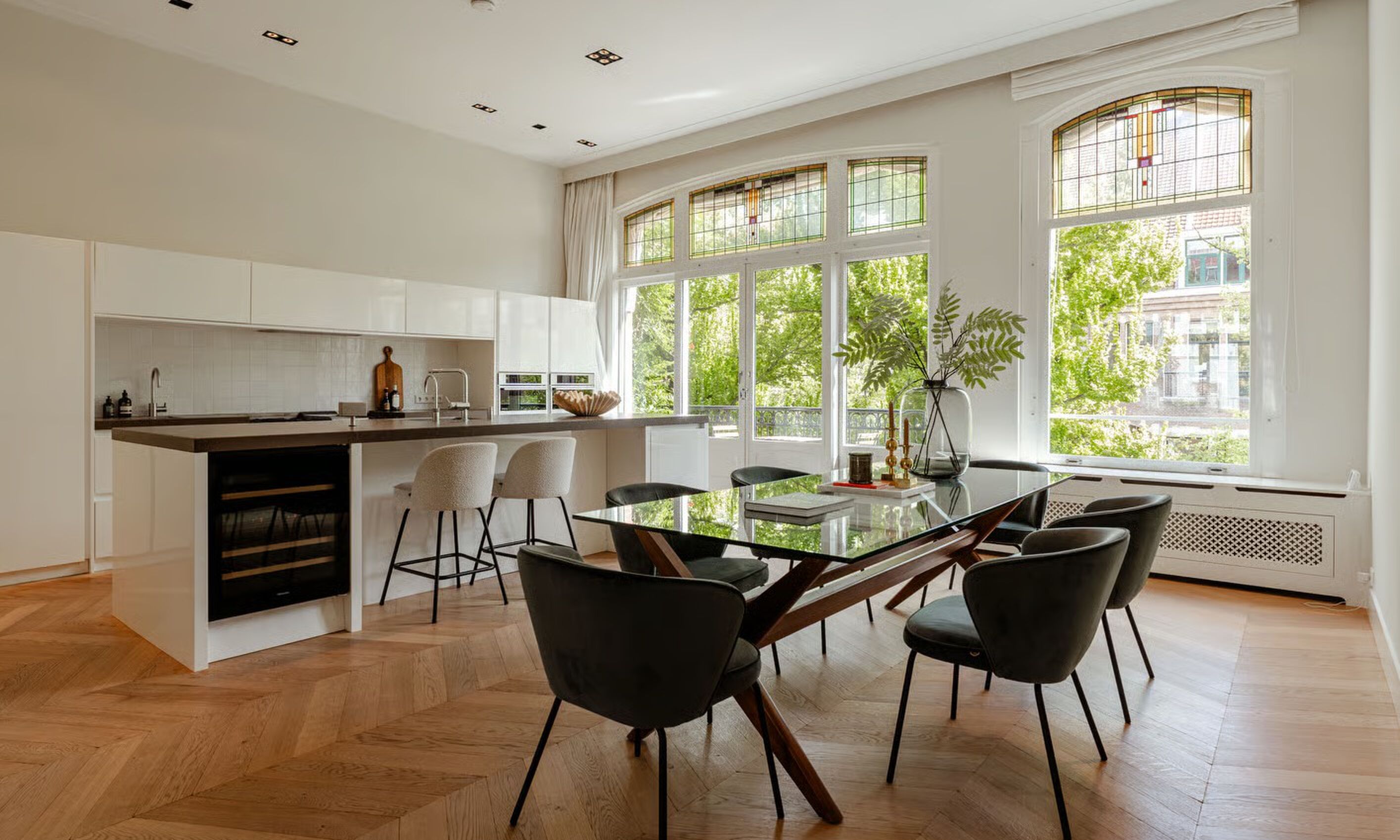 De keuken bij de woning van prins Maurits in Amsterdam-Zuid