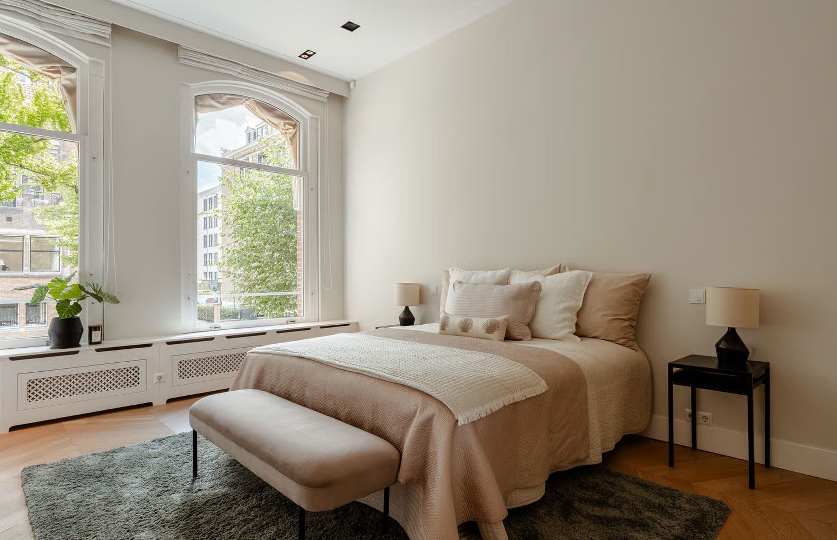 De slaapkamer in de woning van prins Maurits