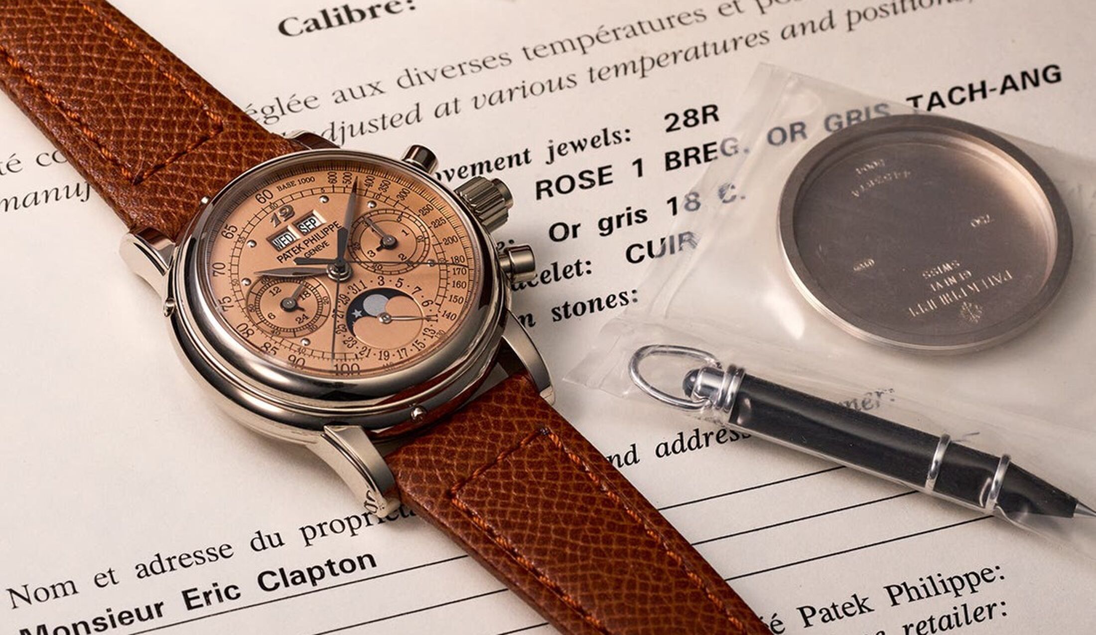 De Patek Philippe van gitarist Eric Clapton
