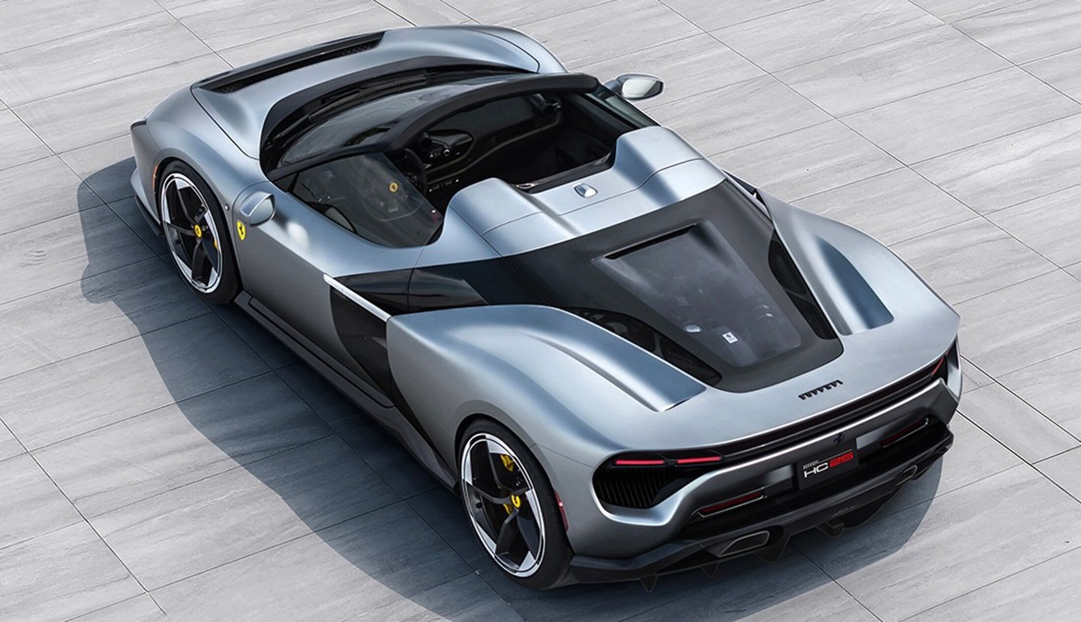 De buitenzijde van de Ferrari HC25