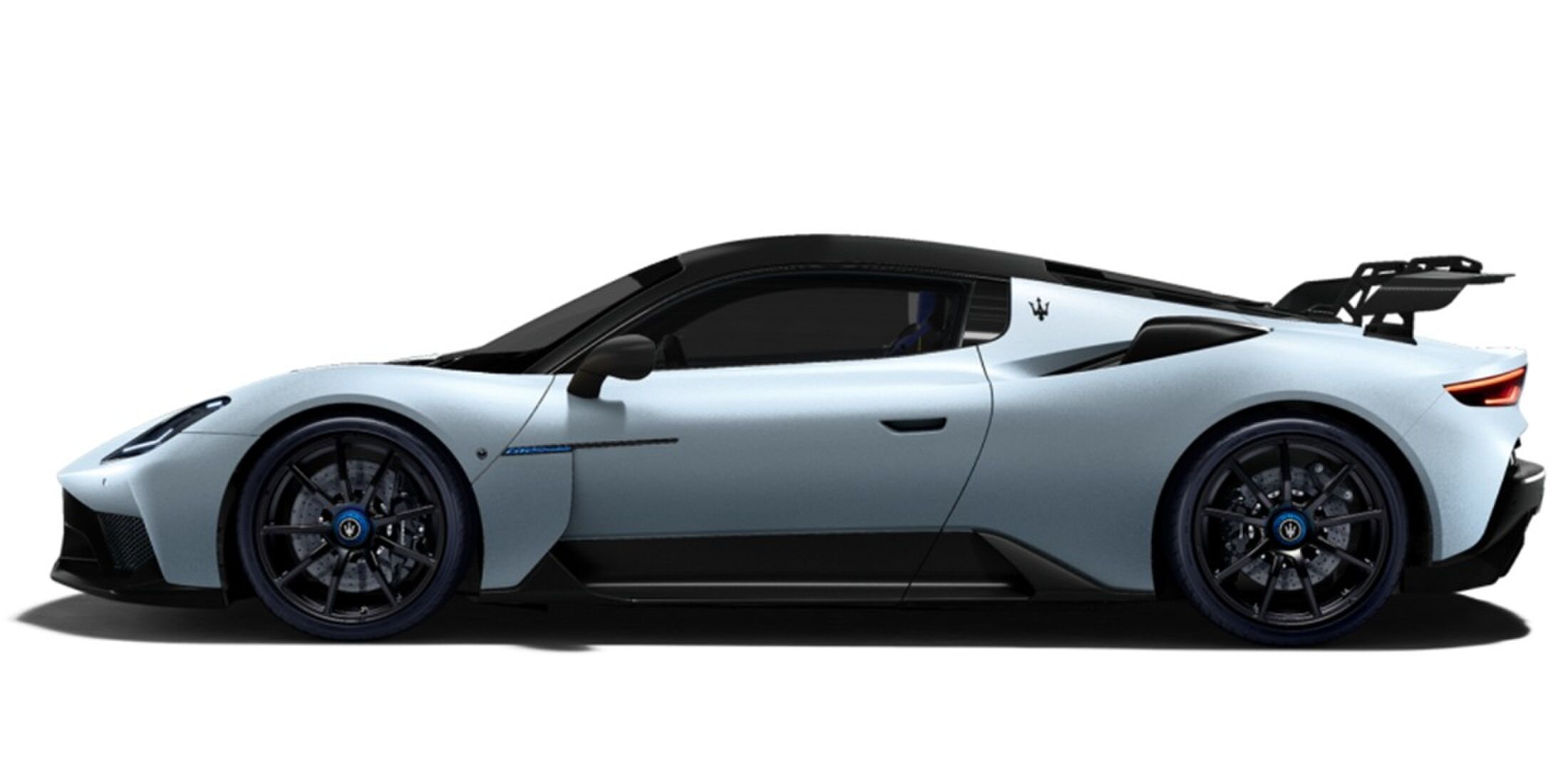 De zijkant van de Maserati van Francisco Conceição