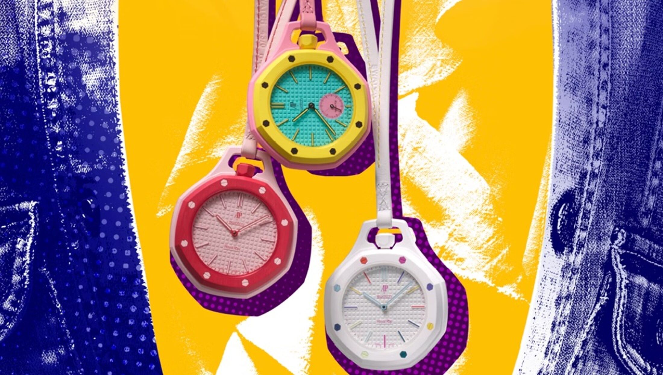 Drie uitvoeringen van het nieuwe horloge van Audemars Piguet en Swatch