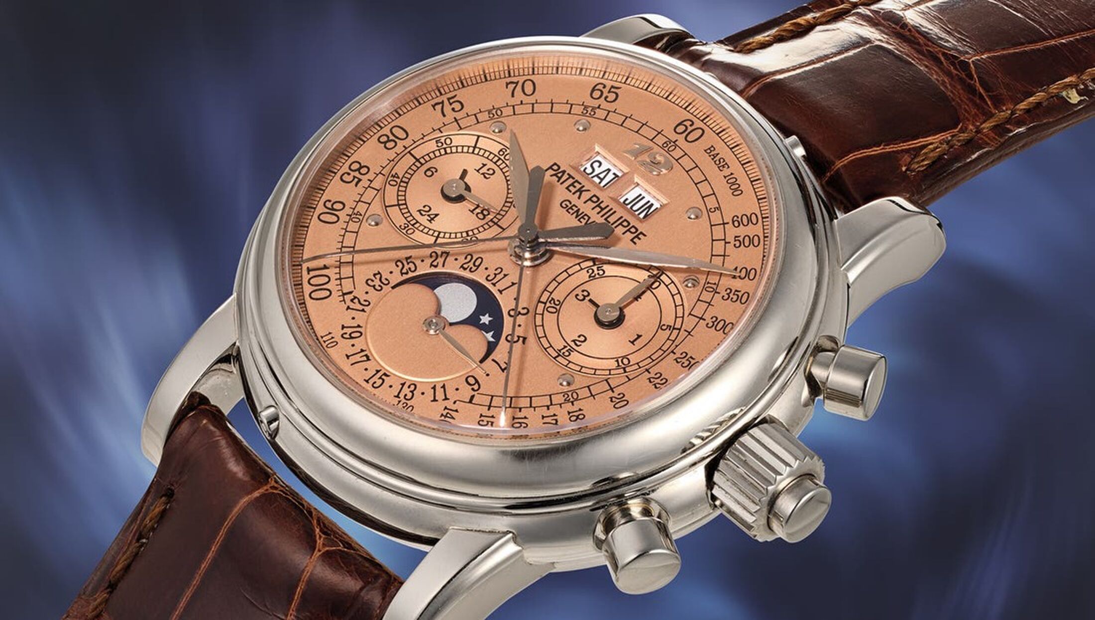 De wijzerplaat van het unieke horloge