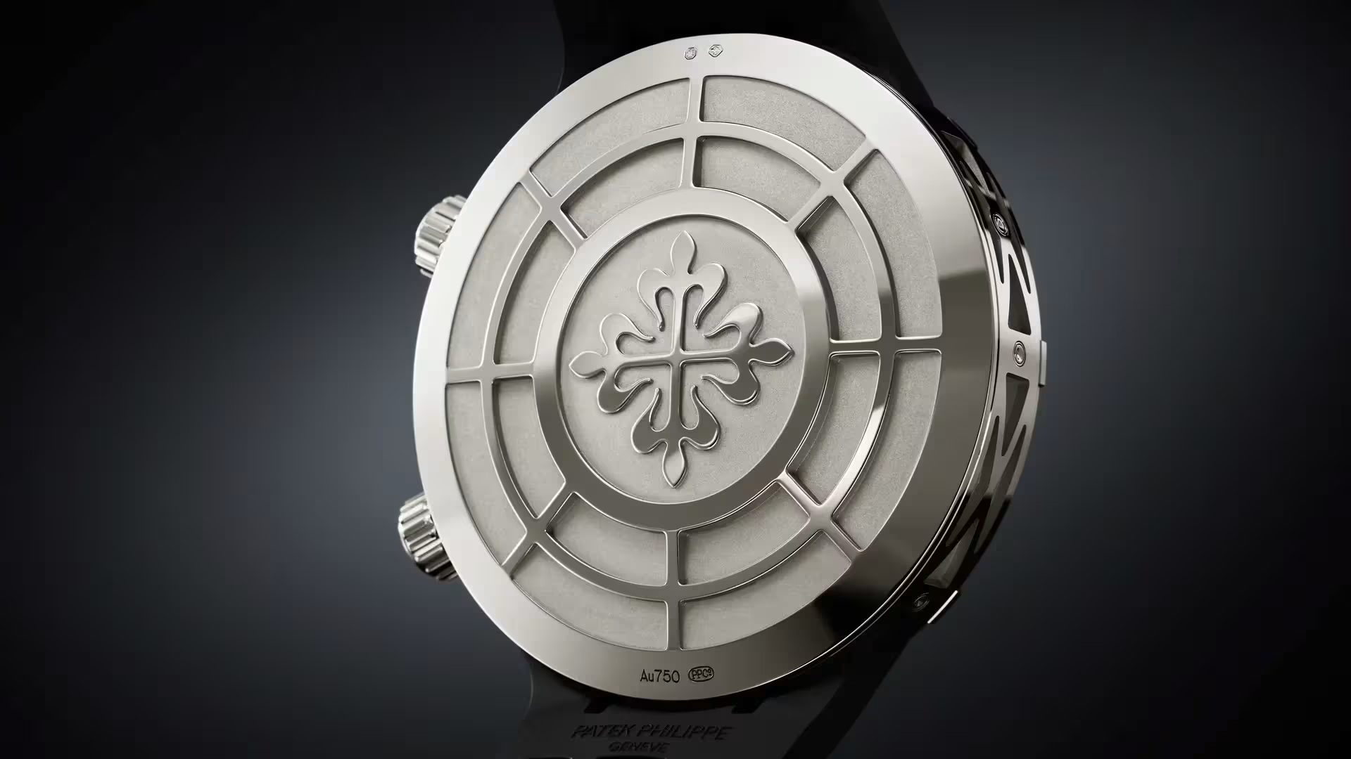 De achterkant van de Patek Philippe Celestial Sunrise and Sunset