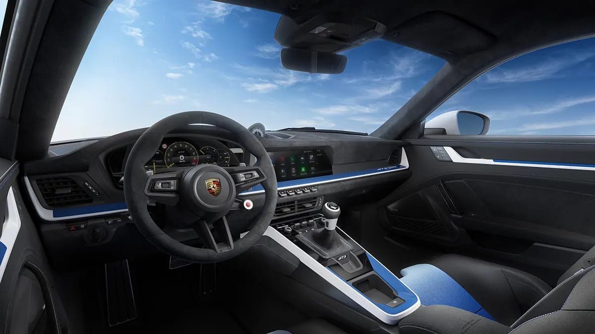 Het interieur van de Porsche 911 GT3 Artisan Edition