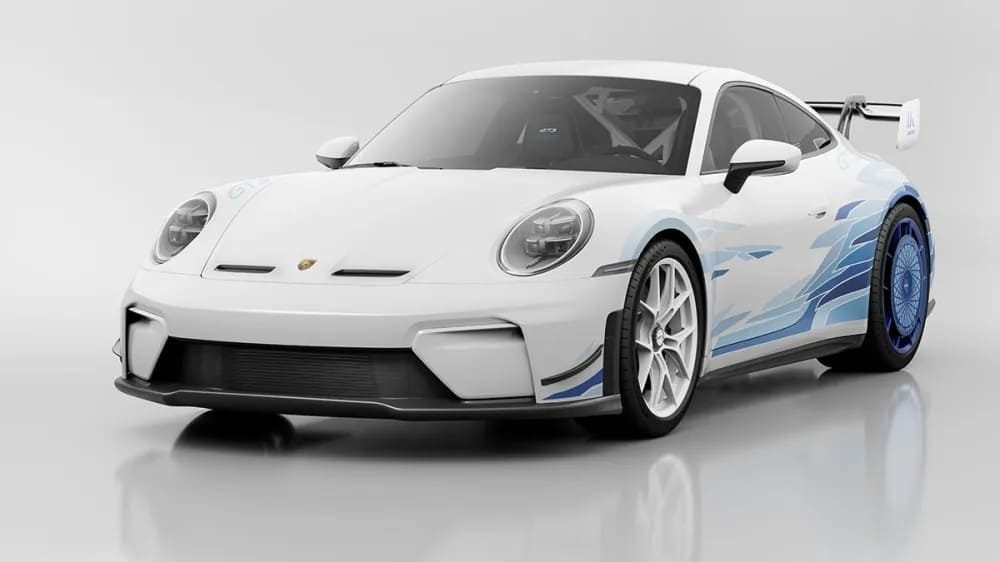 De prachtige Porsche 911 GT3 Artisan Edition van voren