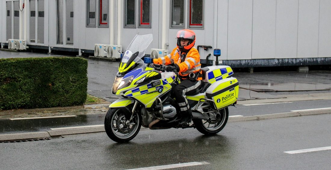 Een motoragent in Belgi&euml;
