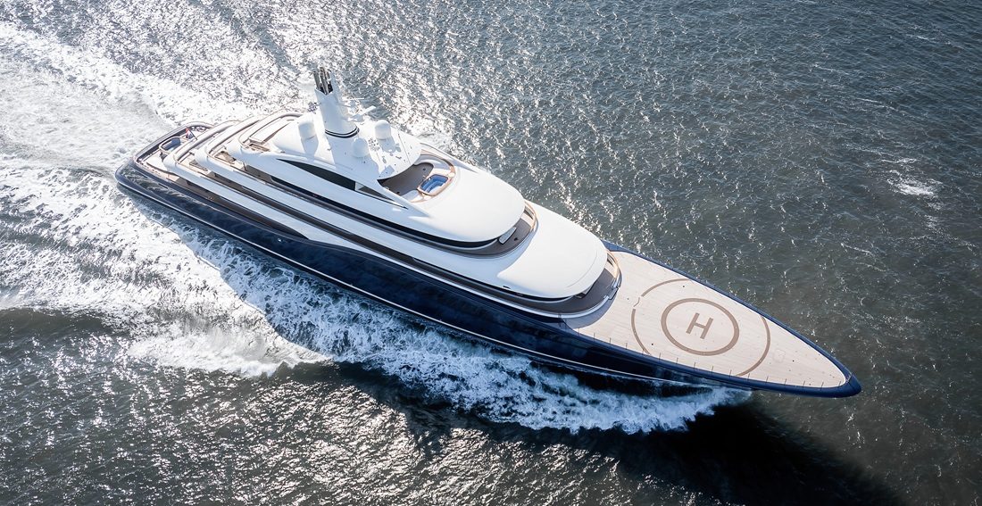 Het superjacht van Feadship dat uitvoerig wordt getest