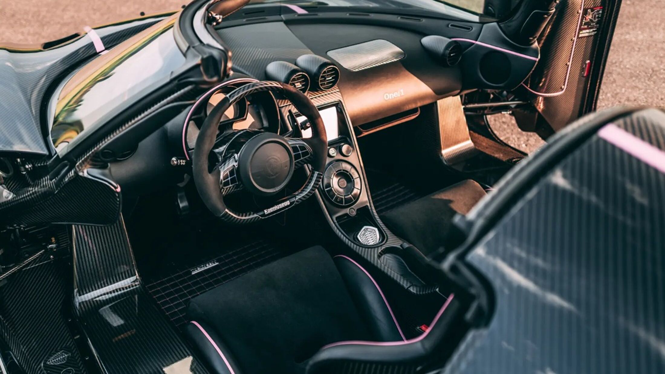 Het interieur van de bijzondere wagen