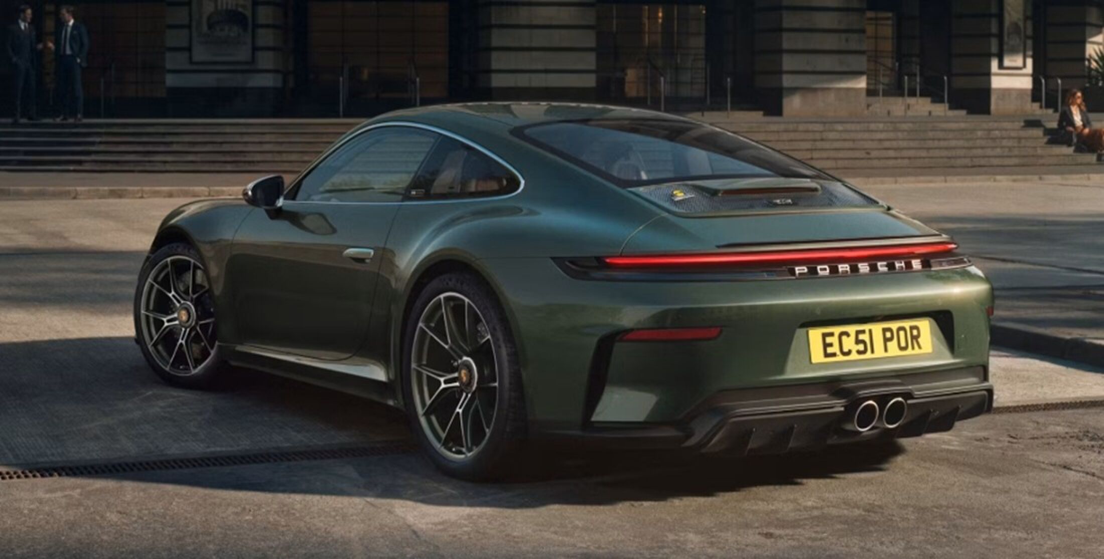 De achterkant van de Porsche 911 GT3 Earls Court 51 Edition