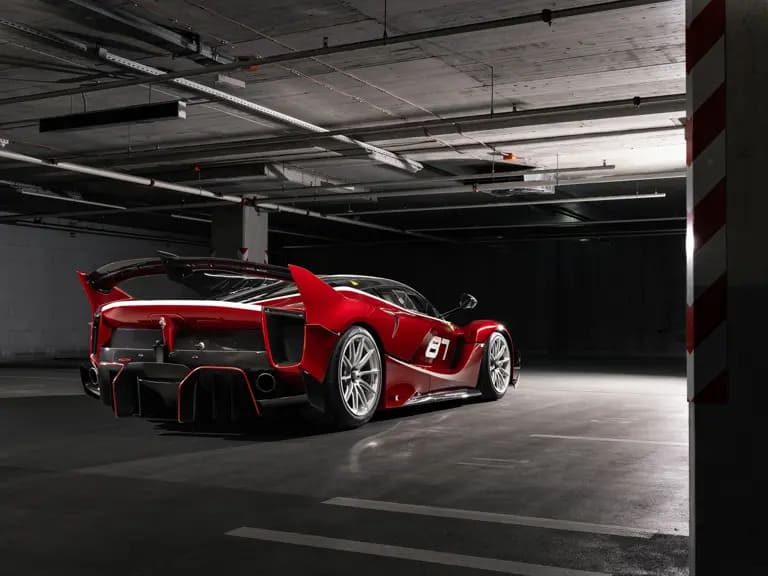 De Ferrari FXX-K Evo van de veiling van achter