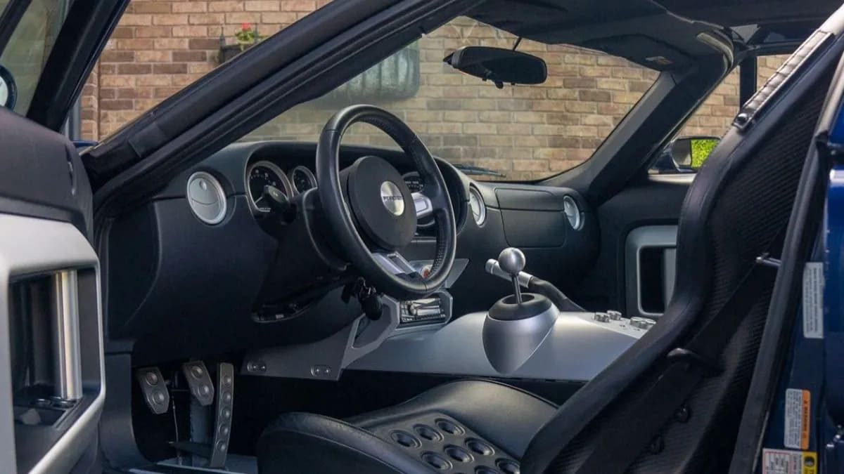 Het interieur van de Ford GT van Jeremy Clarkson