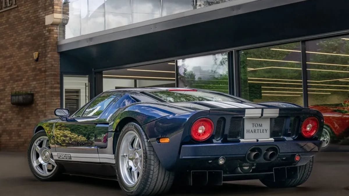 De Ford GT van Jeremy Clarkson van achter