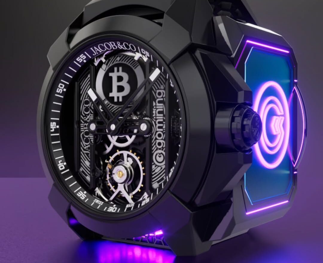Het Jacob & Co Bitcoin horloge met mining