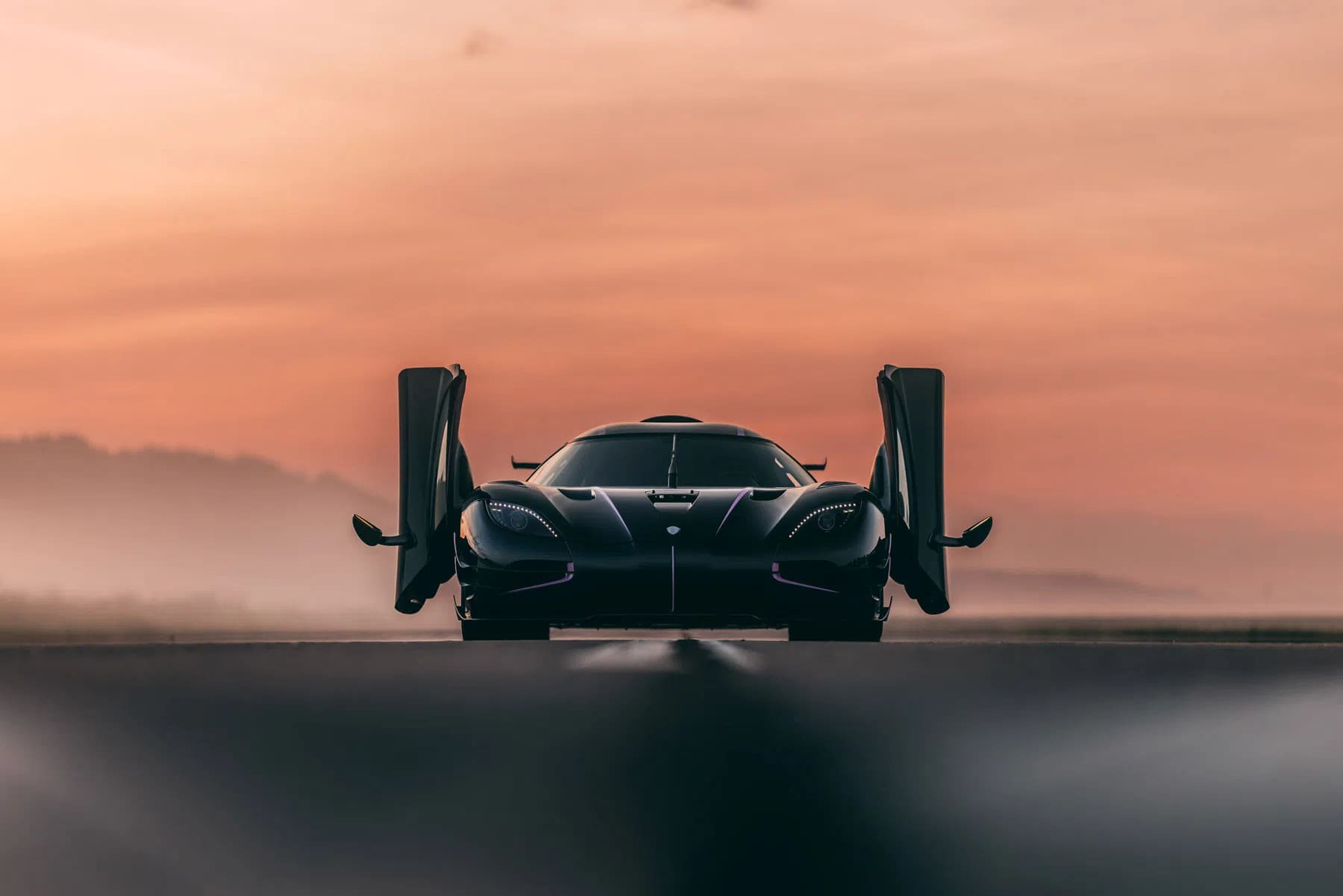 De verdwenen Koenigsegg One:1 van voren
