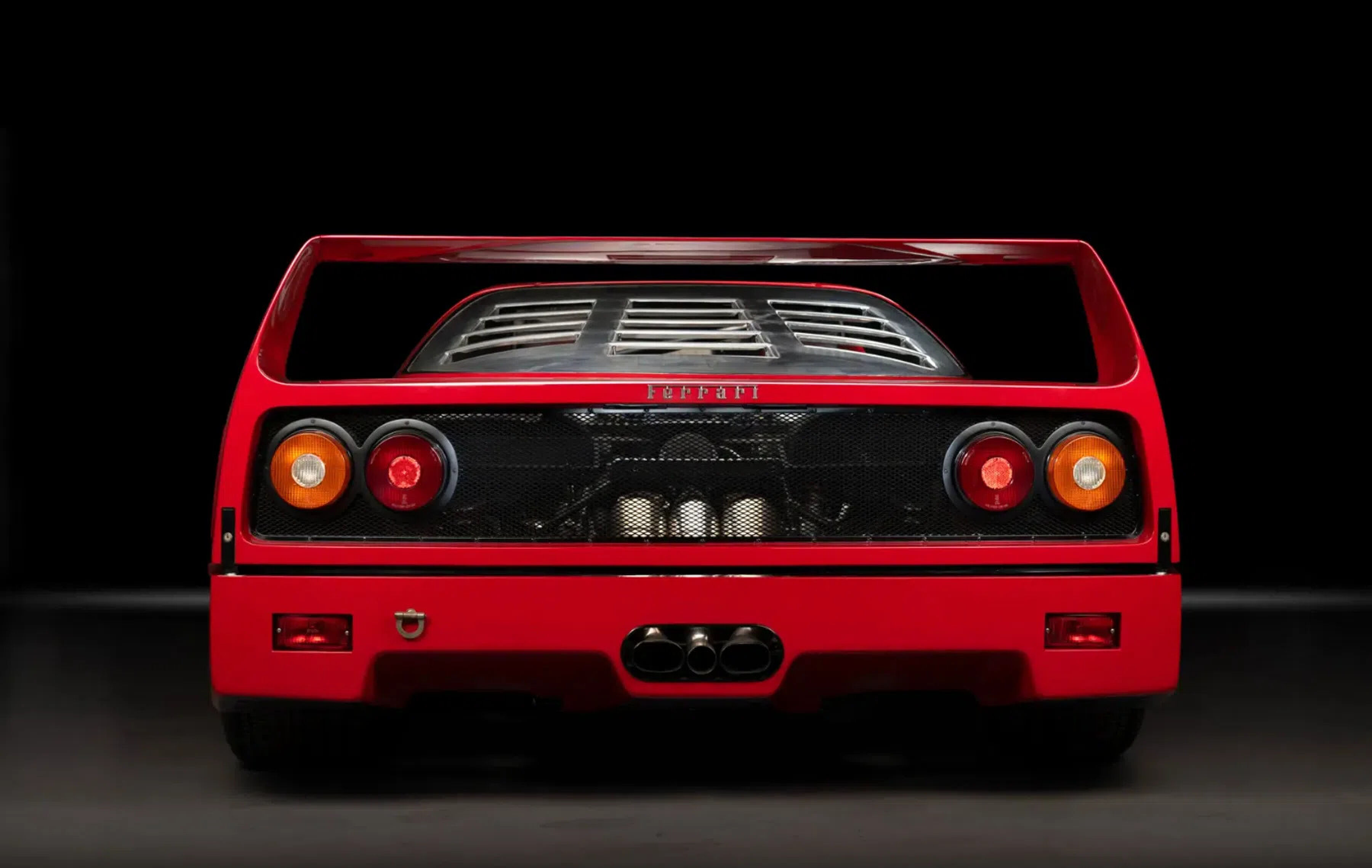 De achterzijde van de Ferrari F40 Michelotto