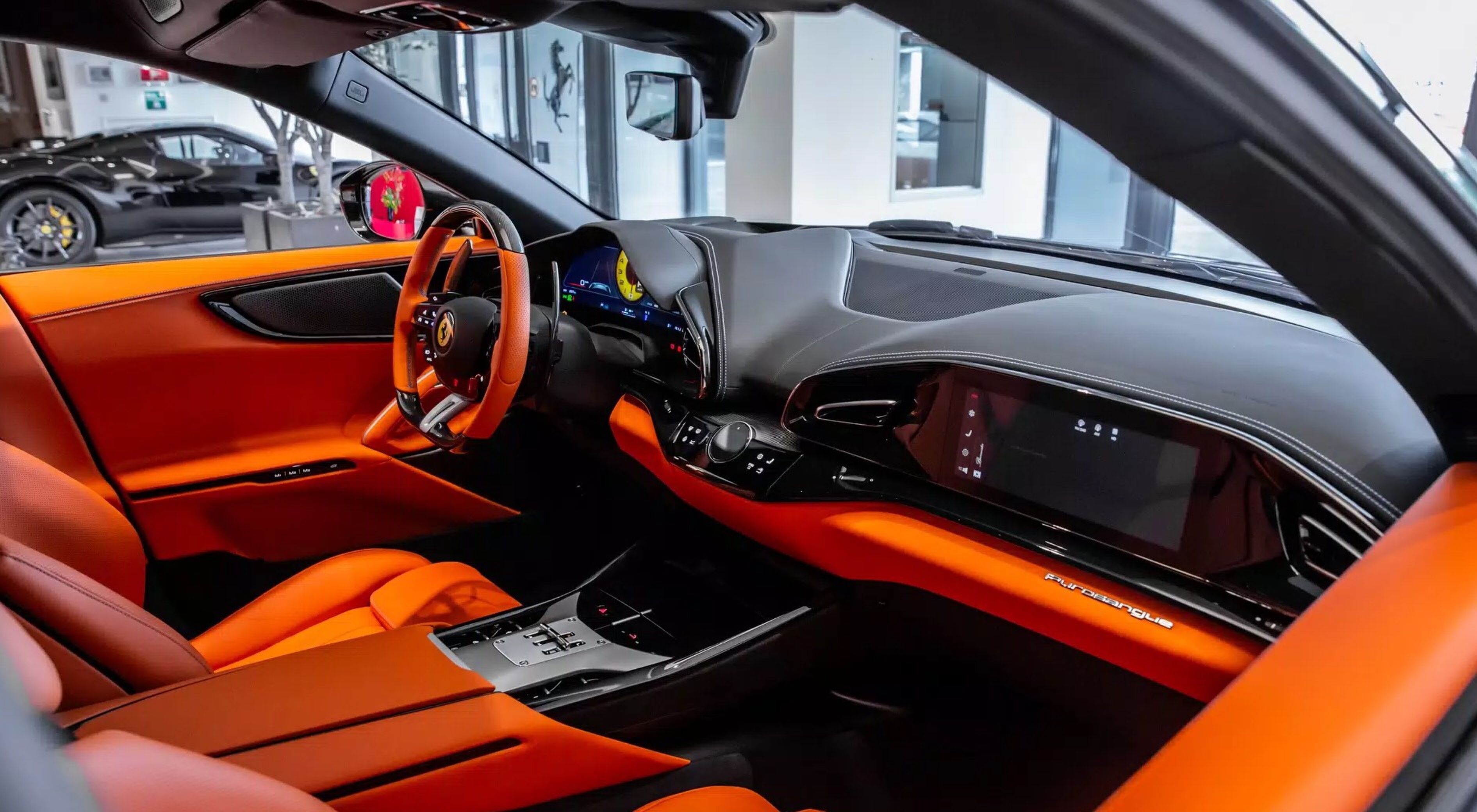 Het interieur van de Ferrari Purosangue van Joseph Klibansky
