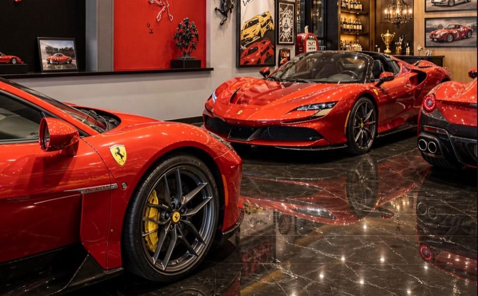 De garage in de woning