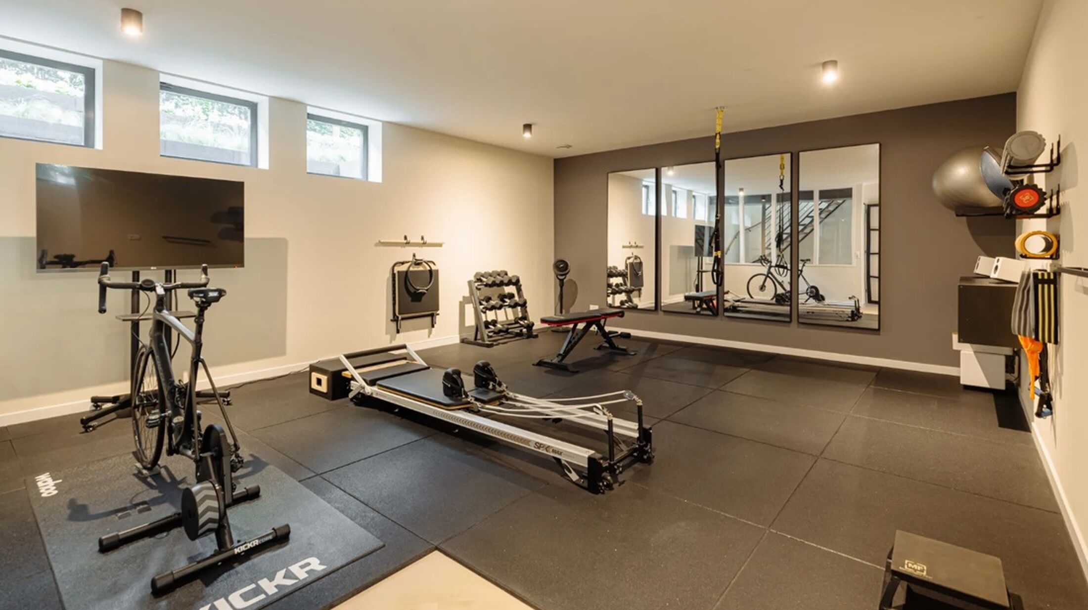 De homegym van de woning