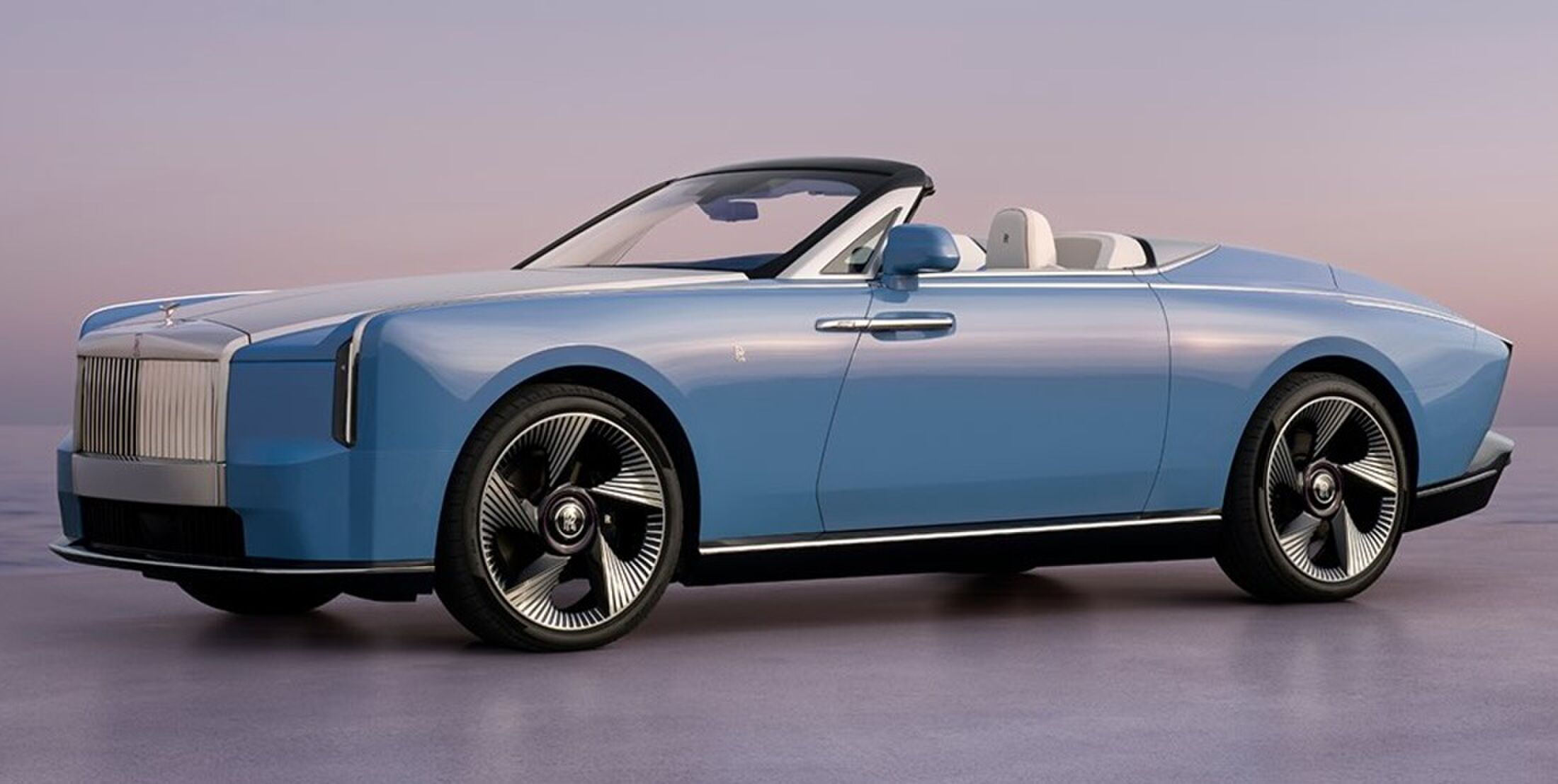De buitenzijde van de nieuwe Rolls-Royce