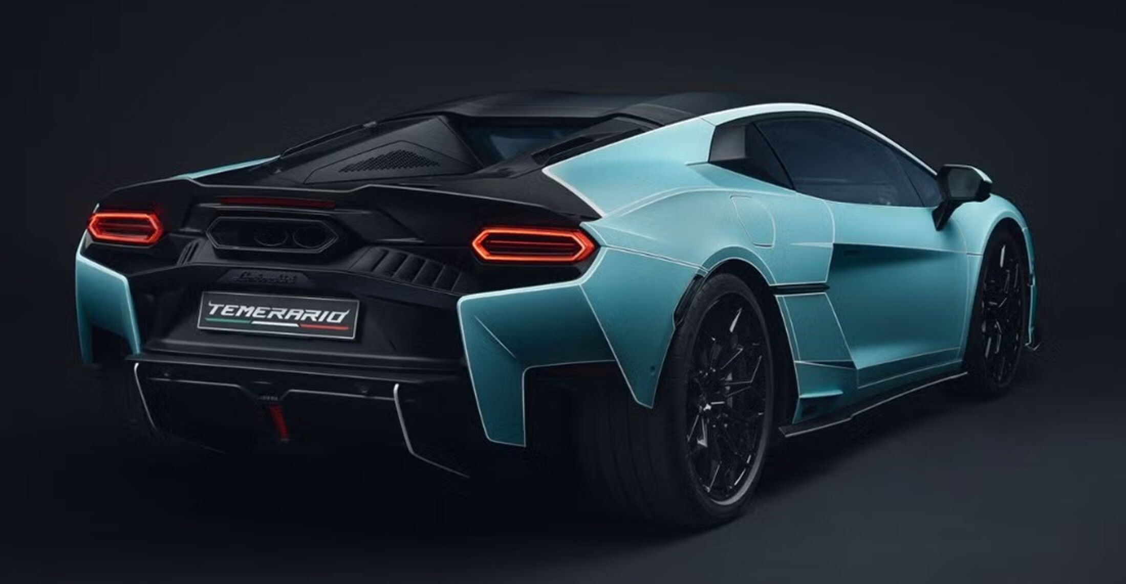 De achterzijde van de Lamborghini Temerario