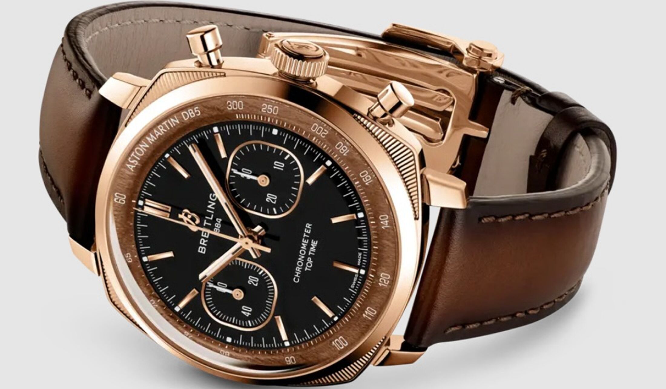 Het nieuwe horloge van Breitling in roségoud