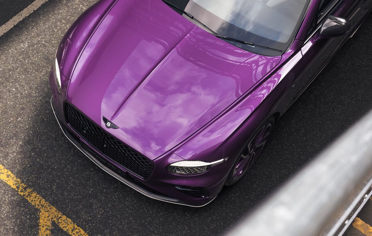 Een detailshot van de one-off Bentley Continental GTC