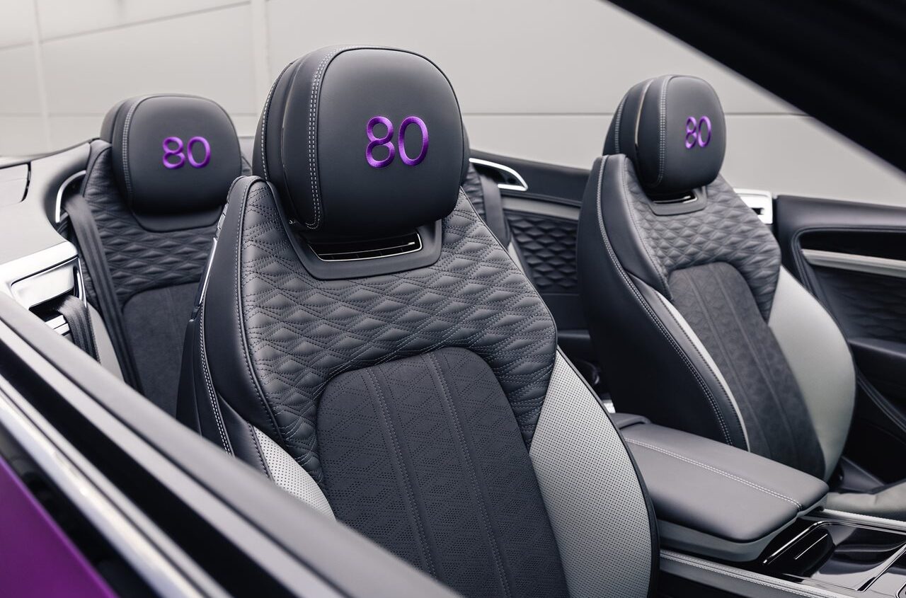 De stoelen van de one-off Bentley Continental GTC