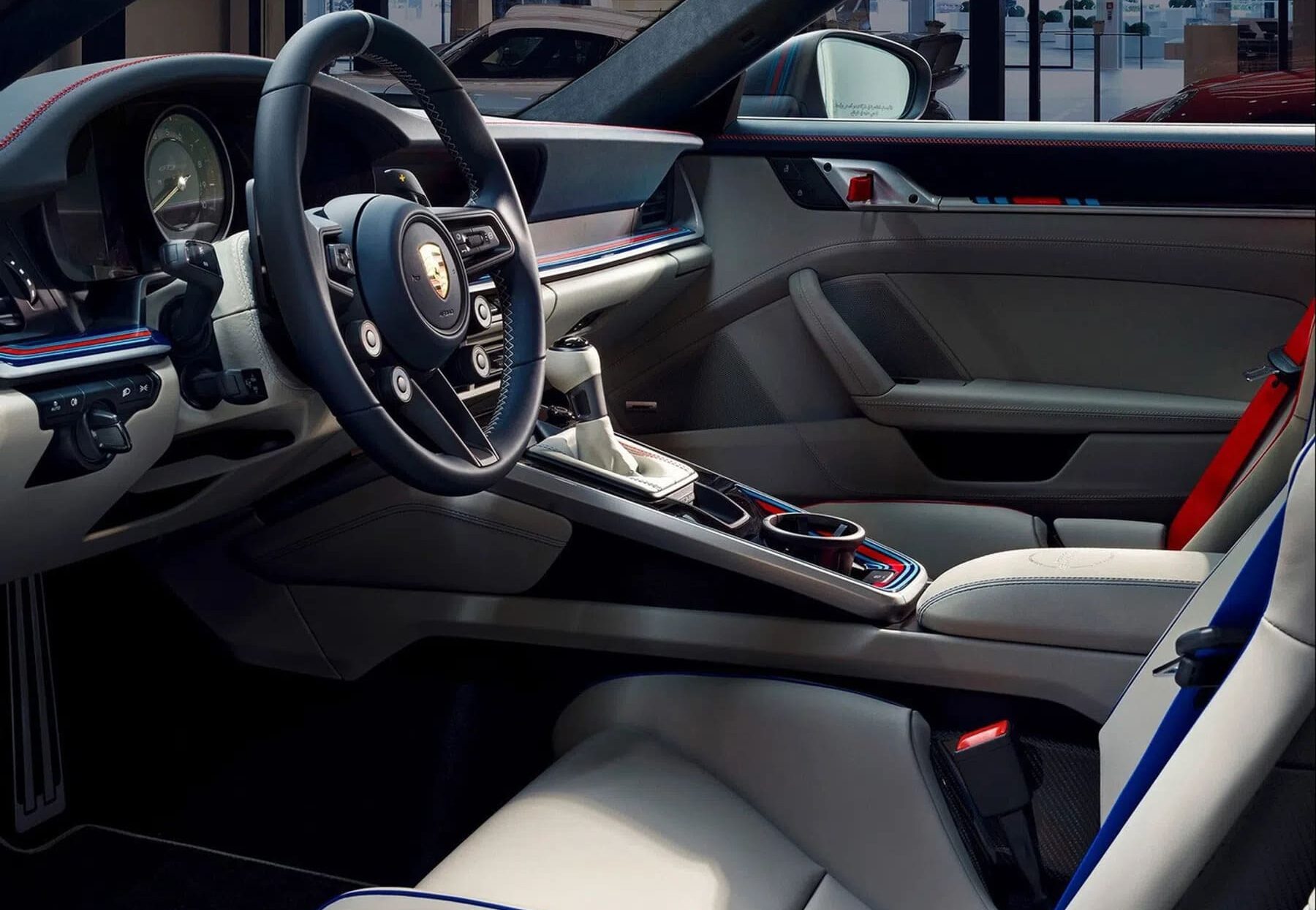 Het interieur van de Porsche 992 GT3 RS Sonderwunsch